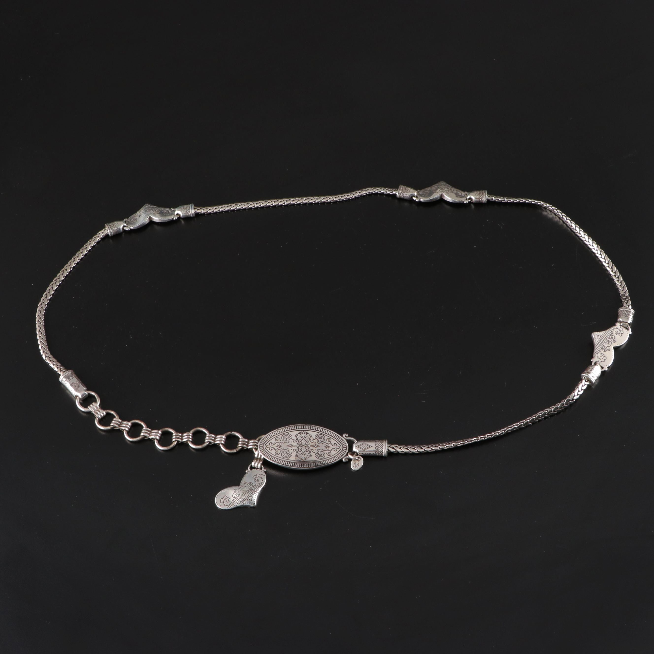 Metal Heart Chain Belt