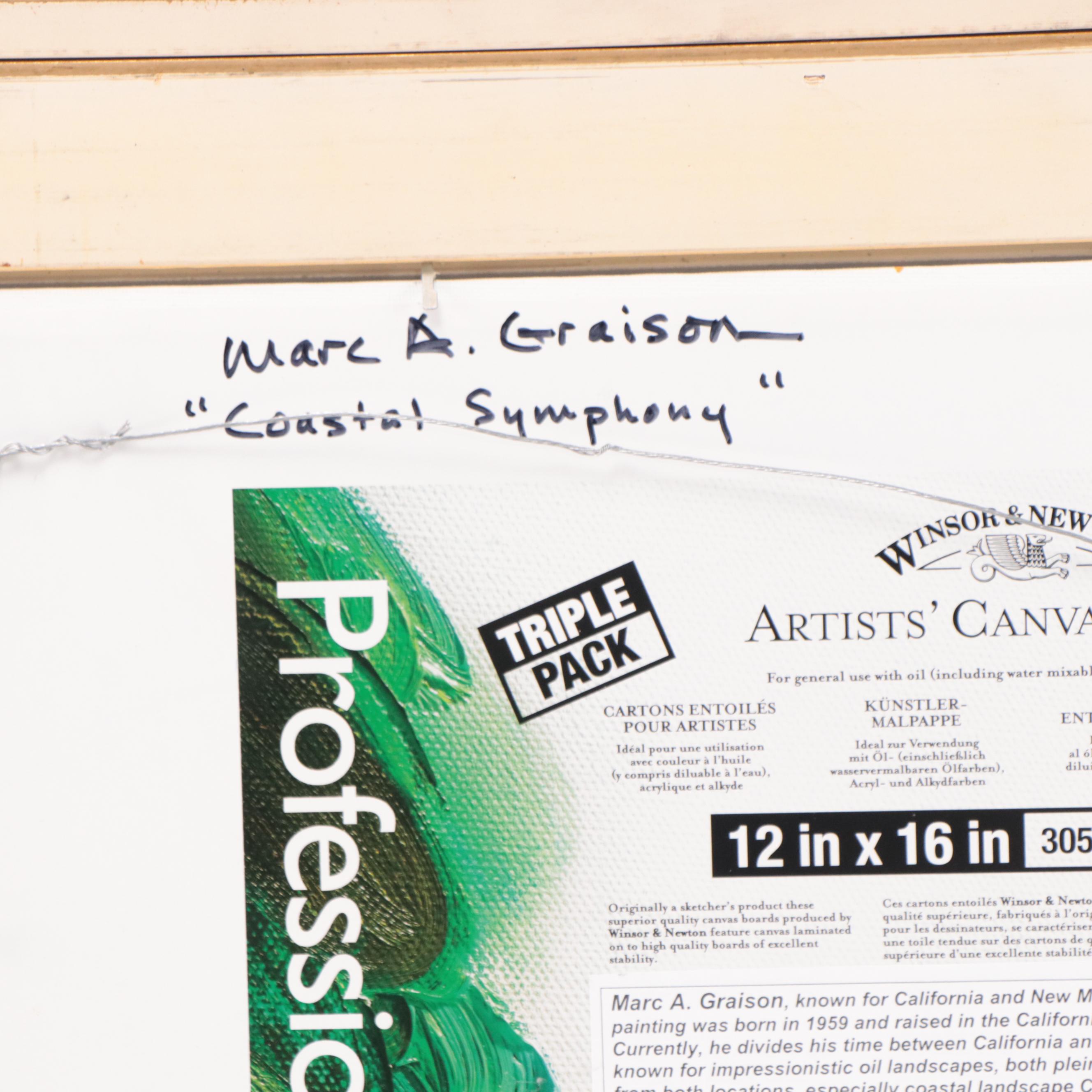 Marc A. Graison Oil Painting "Coastal Symphony," 2023