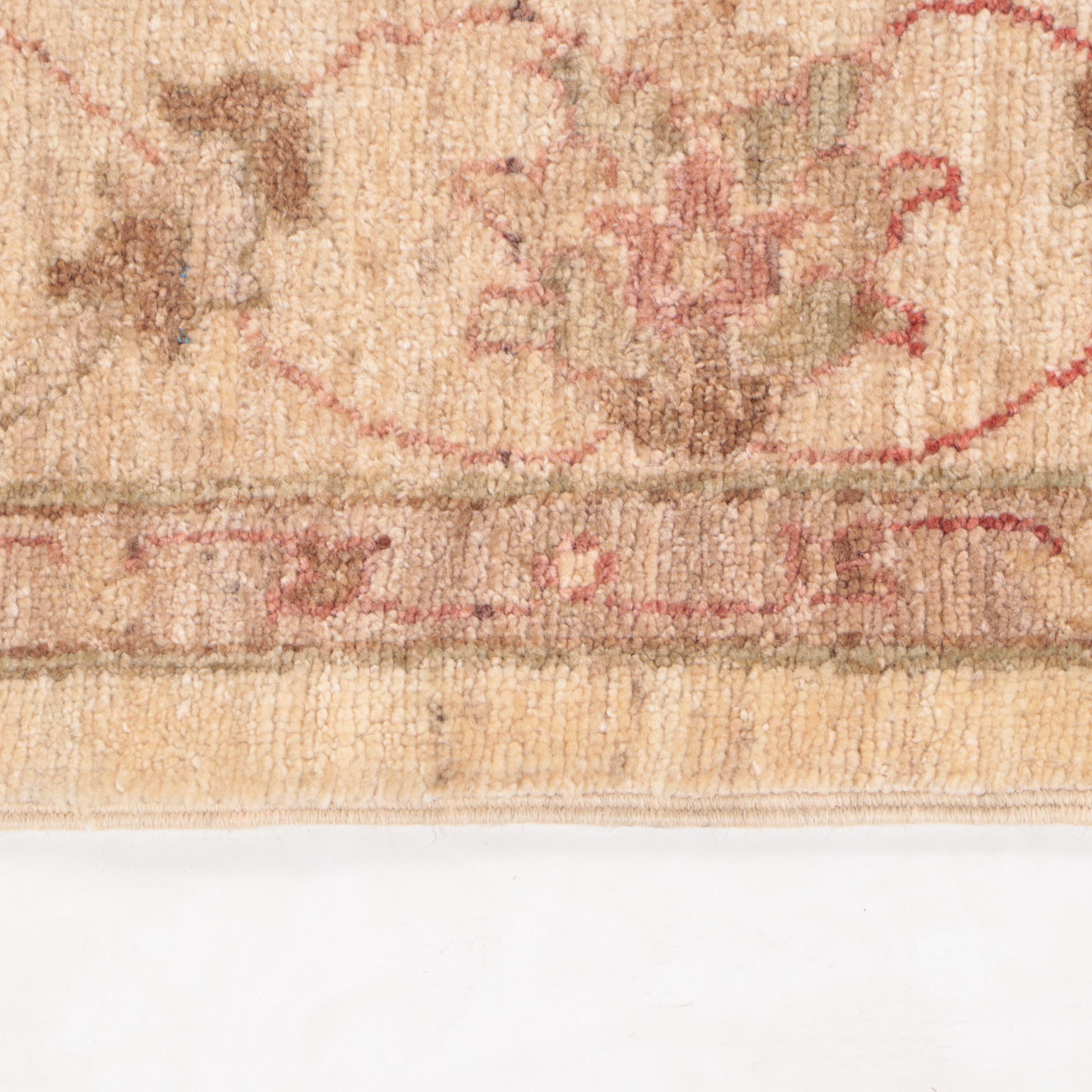 4'2 x 6'2 Hand-Knotted Pakistani Peshawar Area Rug