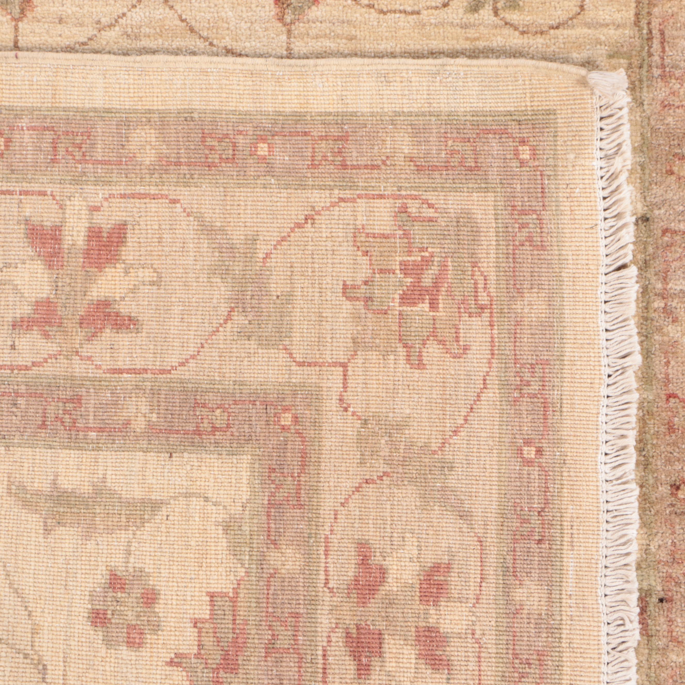 4'2 x 6'2 Hand-Knotted Pakistani Peshawar Area Rug