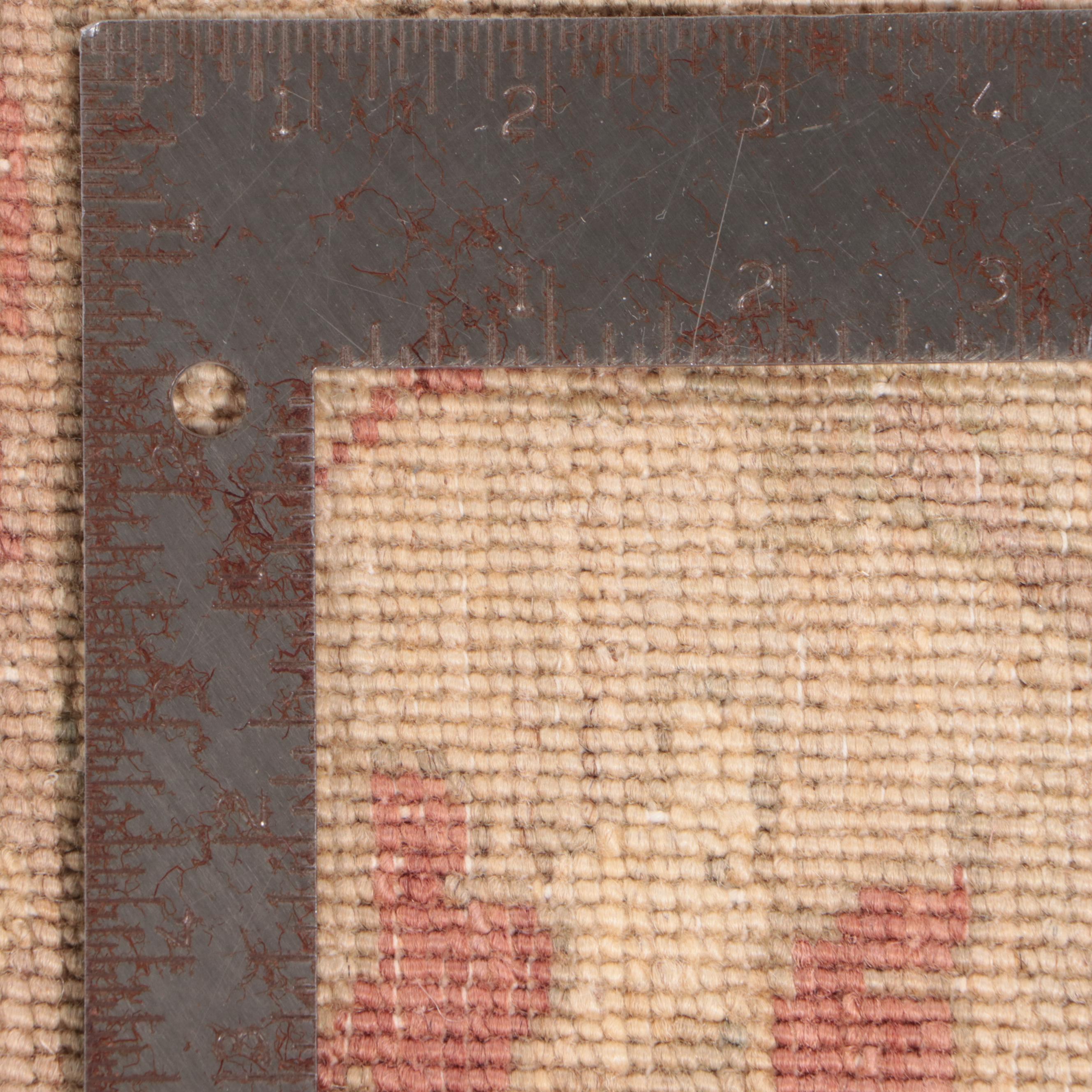 4'2 x 6'2 Hand-Knotted Pakistani Peshawar Area Rug