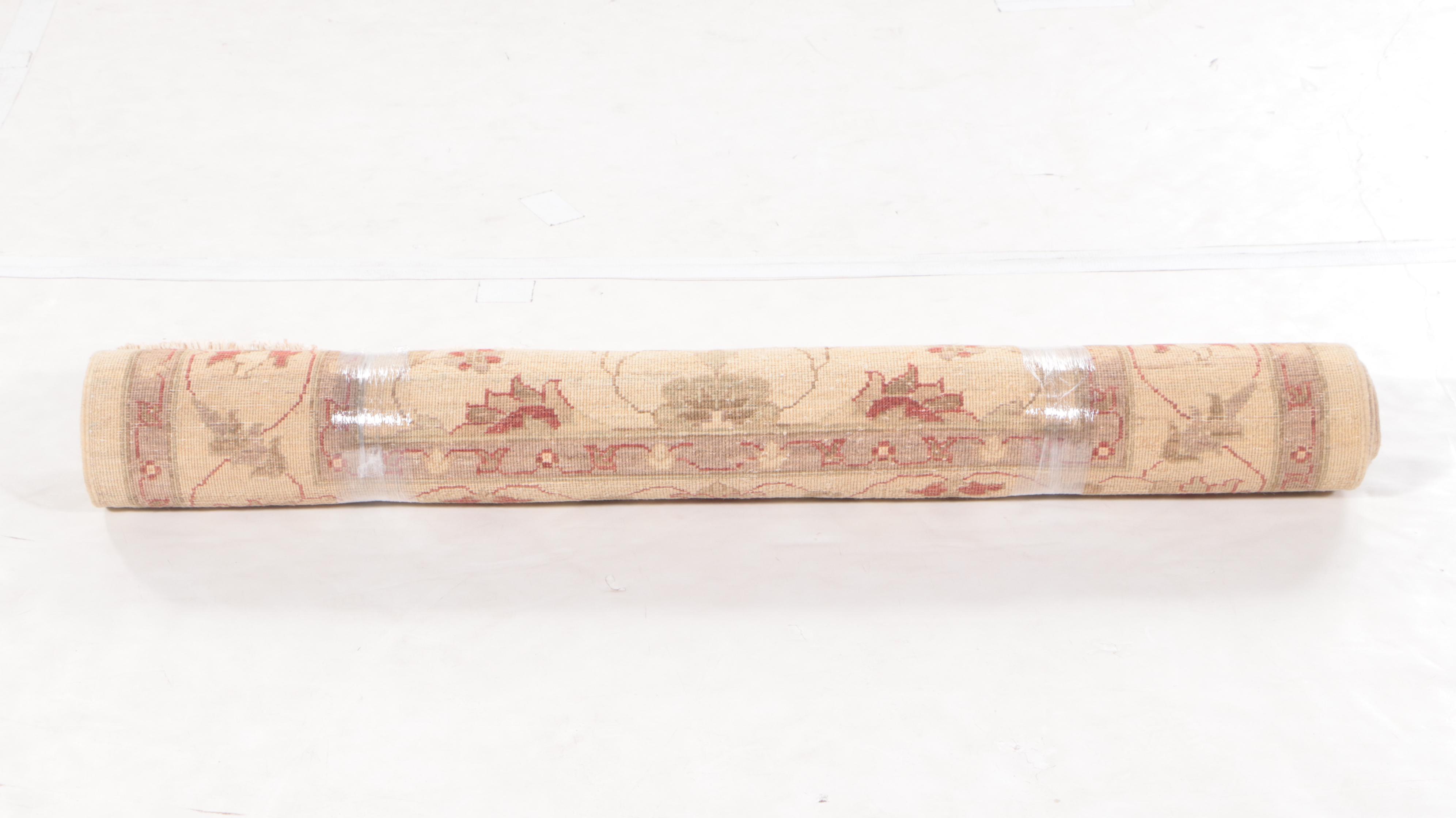 4'2 x 6'2 Hand-Knotted Pakistani Peshawar Area Rug