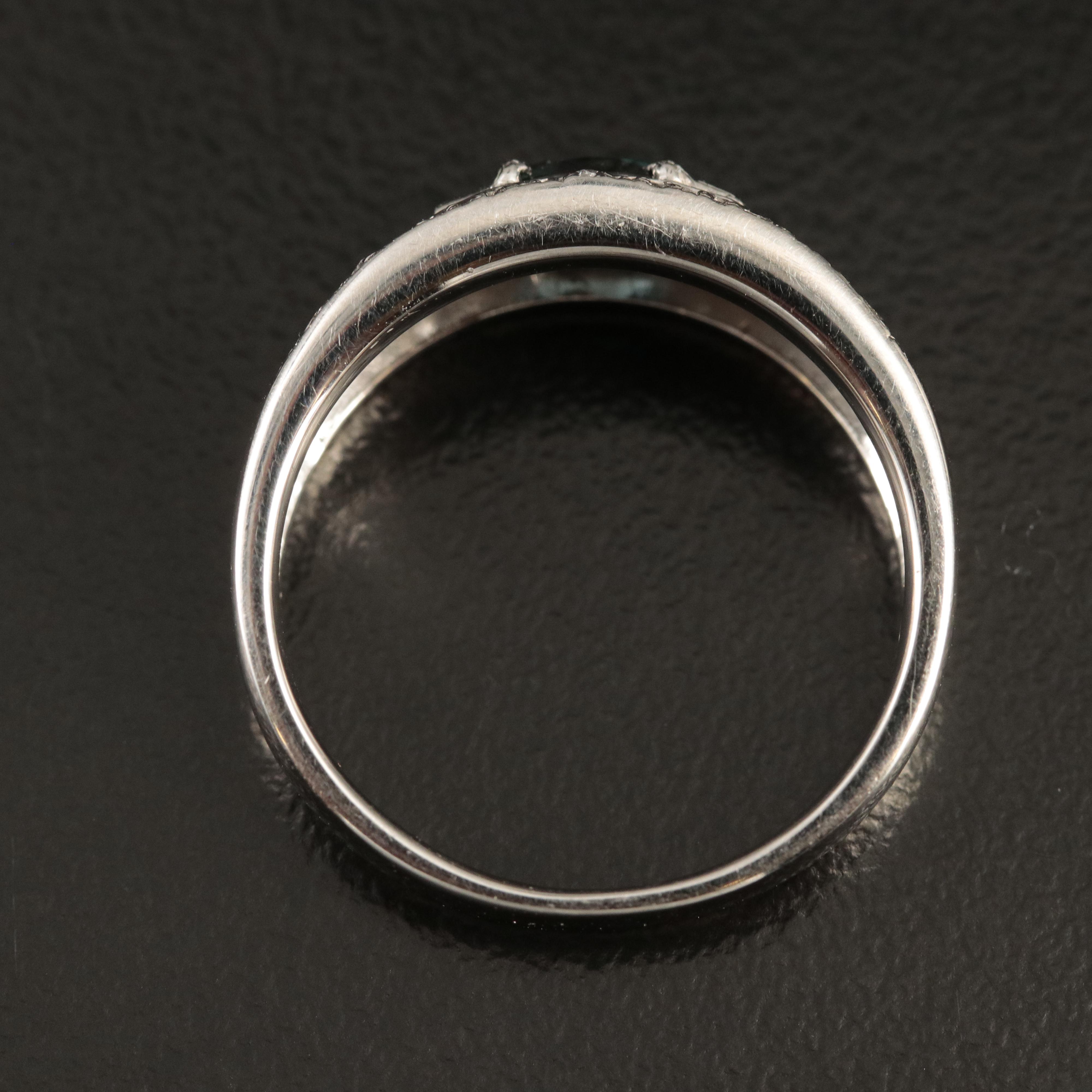 Platinum Brazilian Alexandrite and Diamond Ring with GIA Report