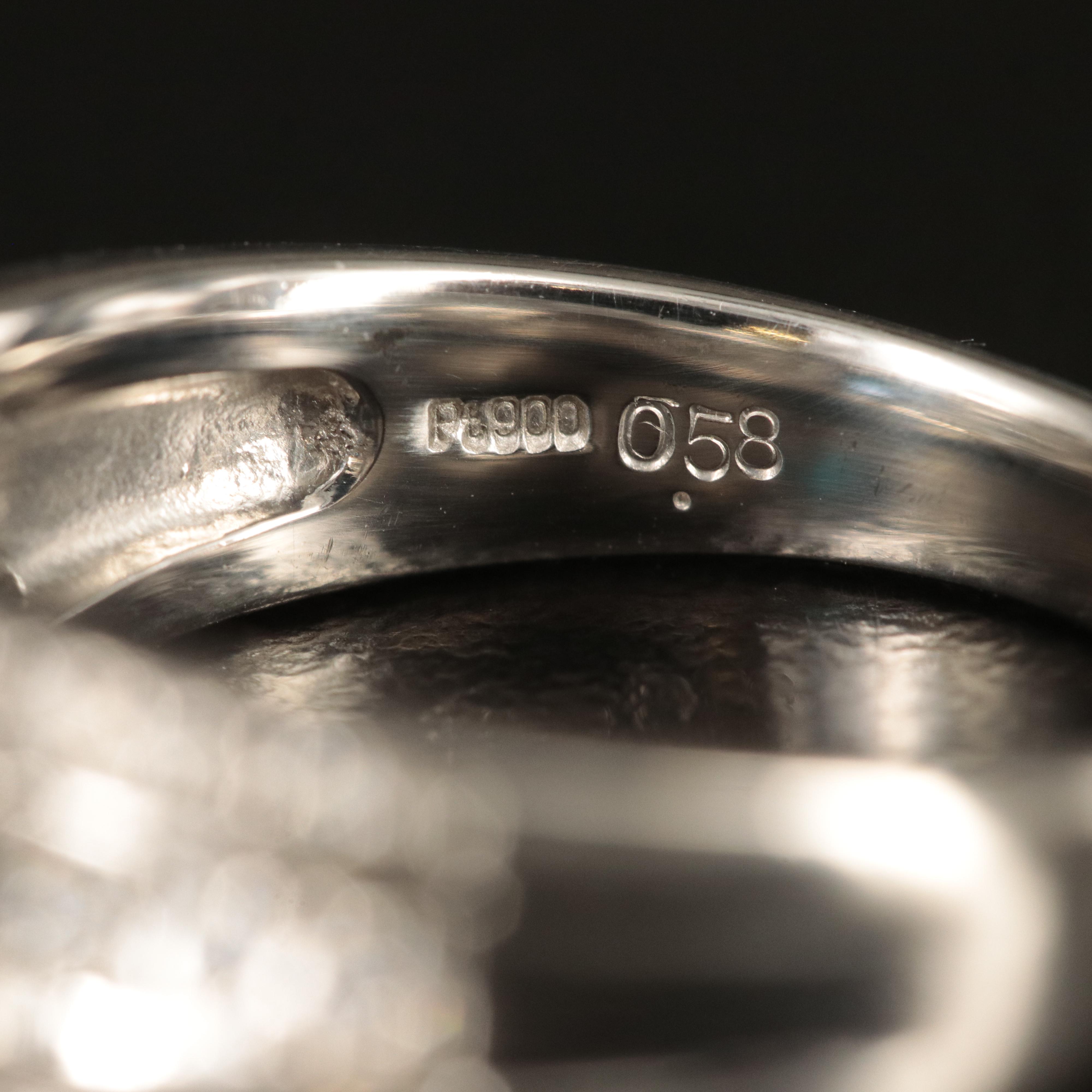 Platinum Brazilian Alexandrite and Diamond Ring with GIA Report