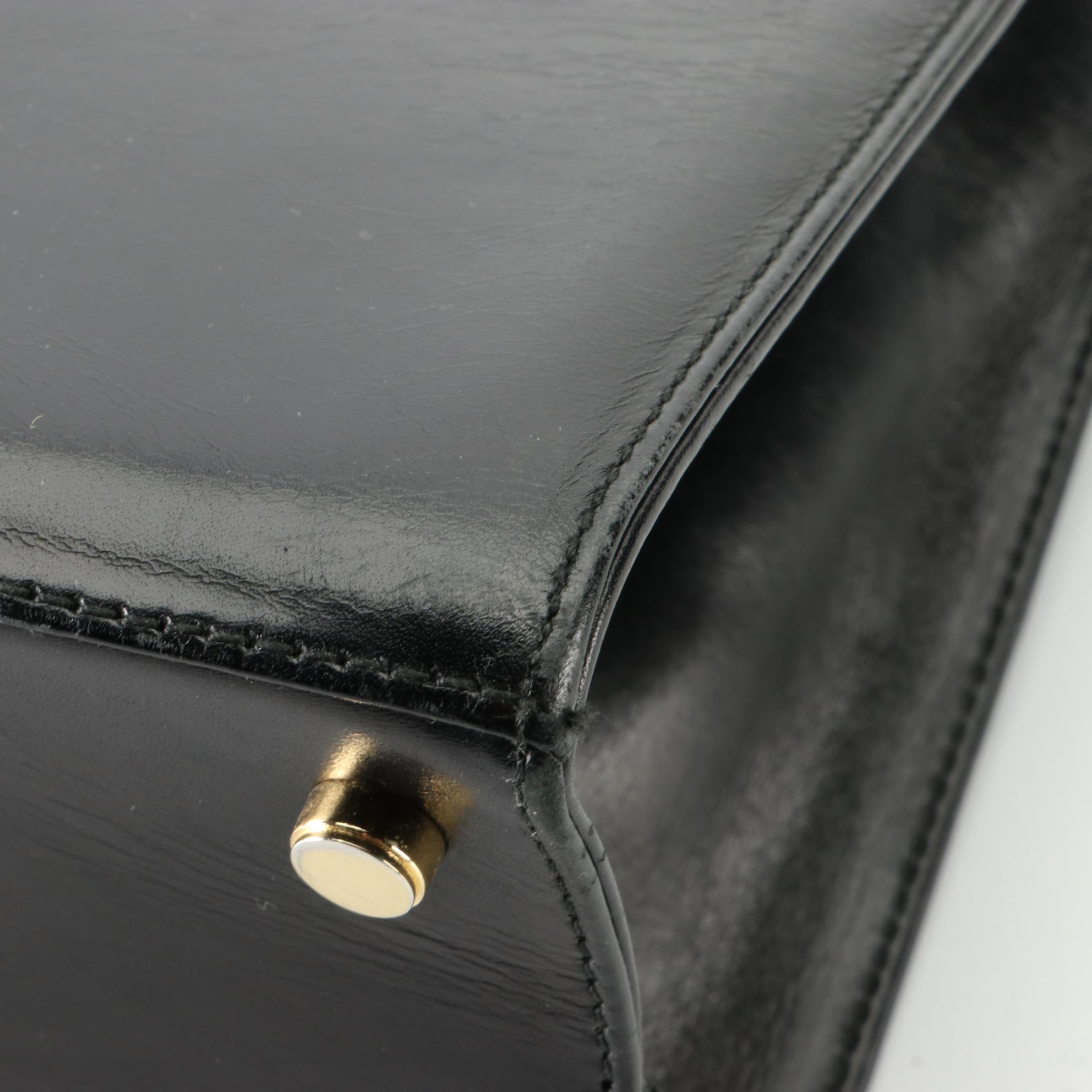 Salvatore Ferragamo Vara Bow Top Handle Two-Way Bag in Smooth Leather