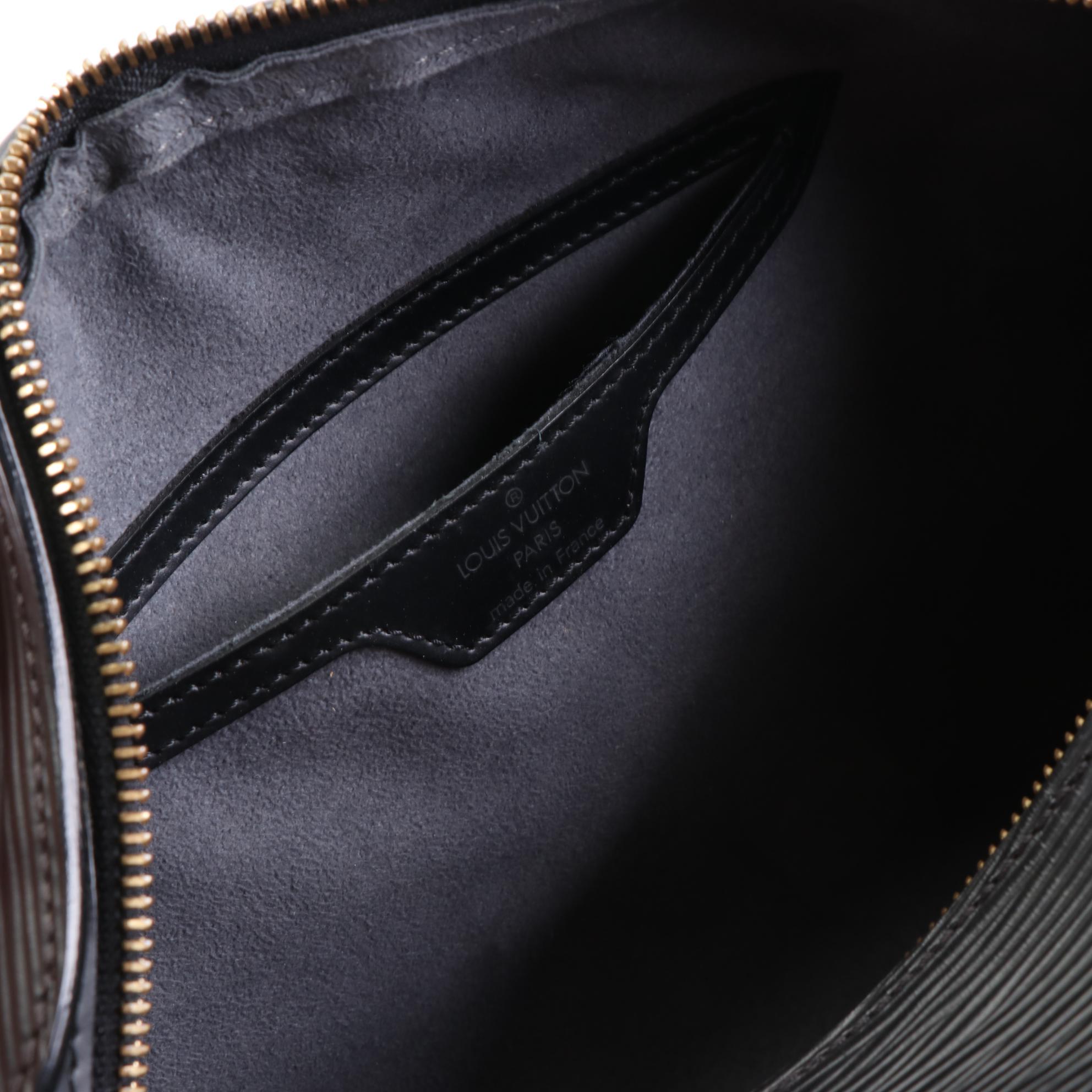 Louis Vuitton Sufflot and Pochette in Black Epi Leather