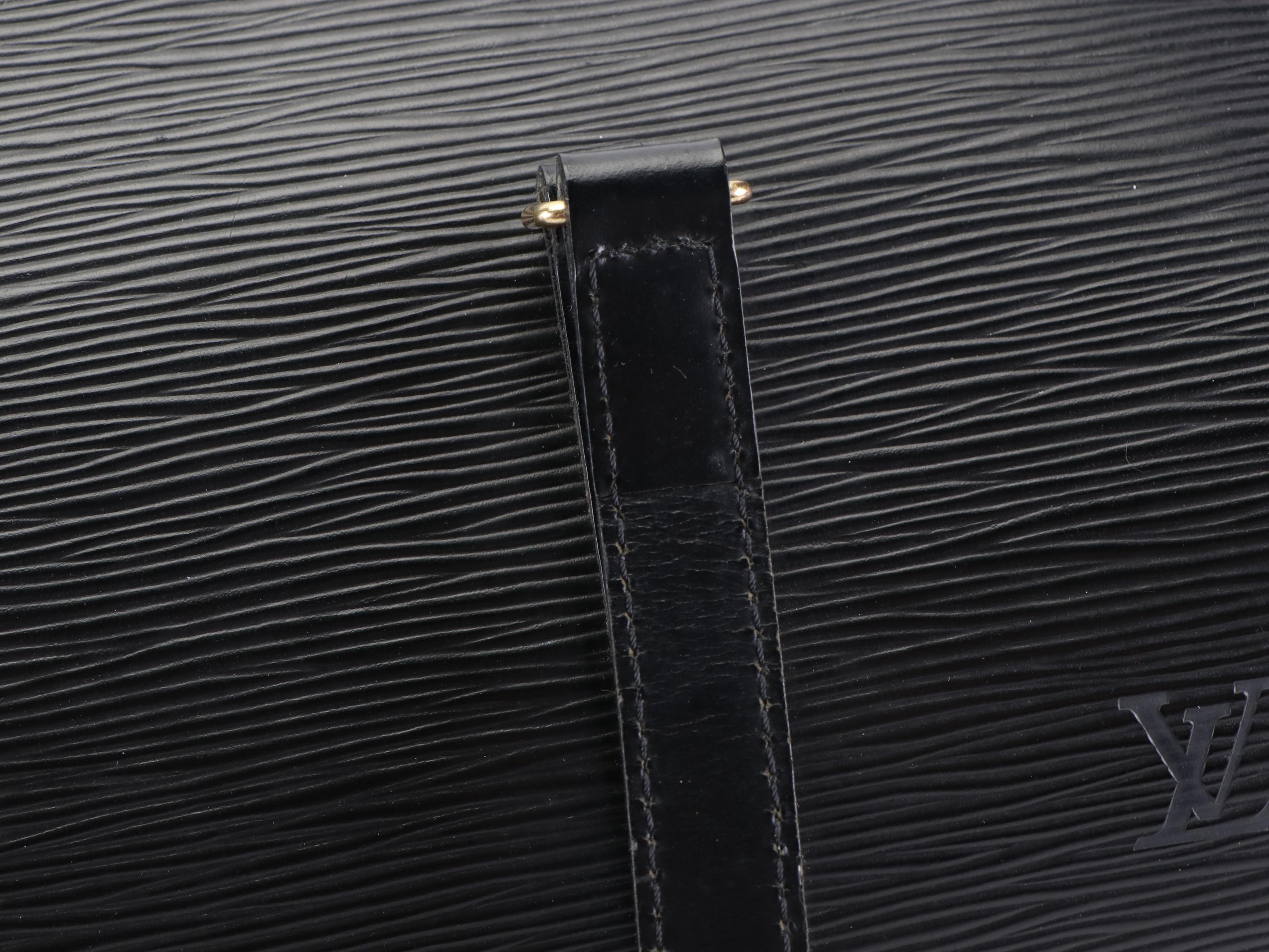 Louis Vuitton Sufflot and Pochette in Black Epi Leather