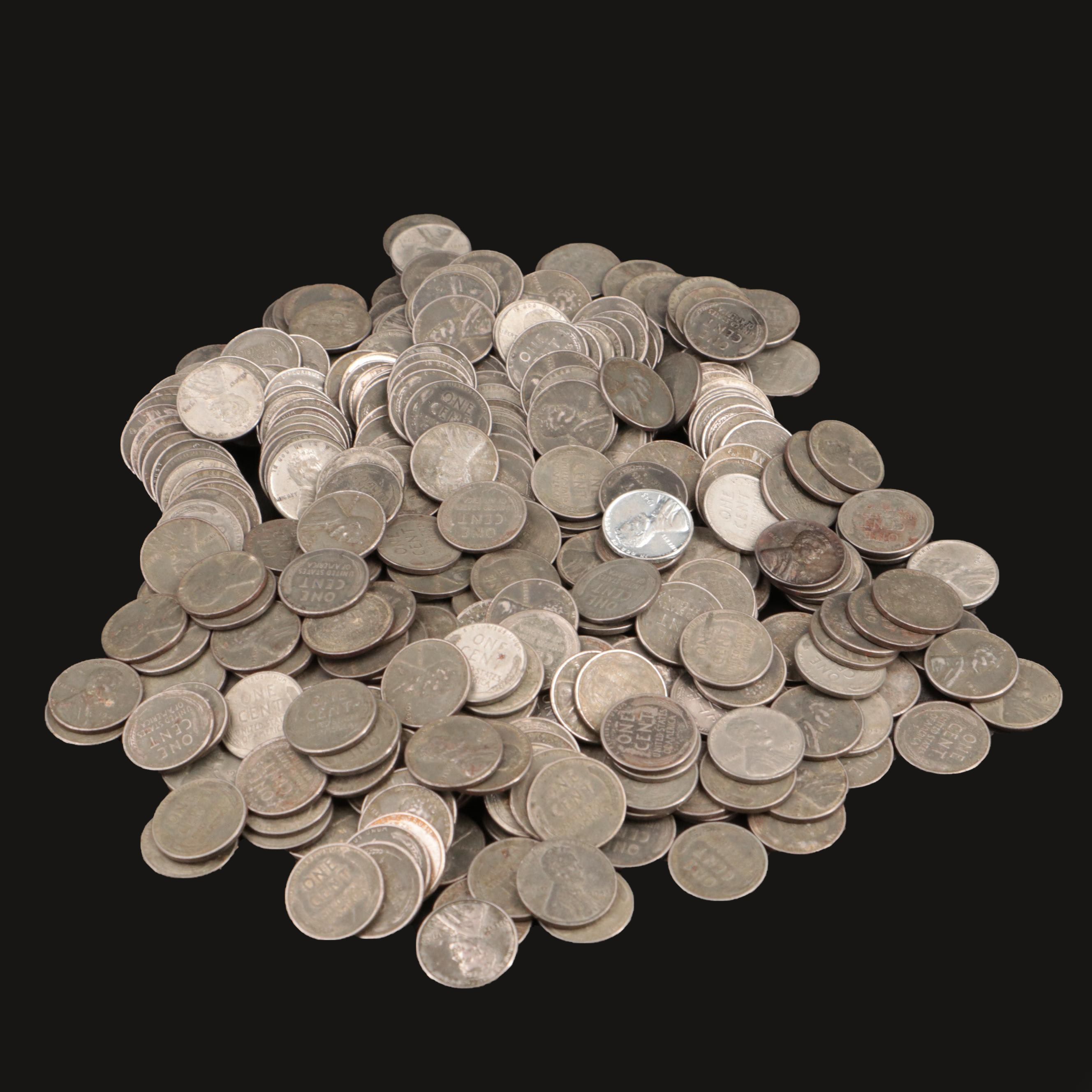 Three Hundred Forty 1943 Steel Cents