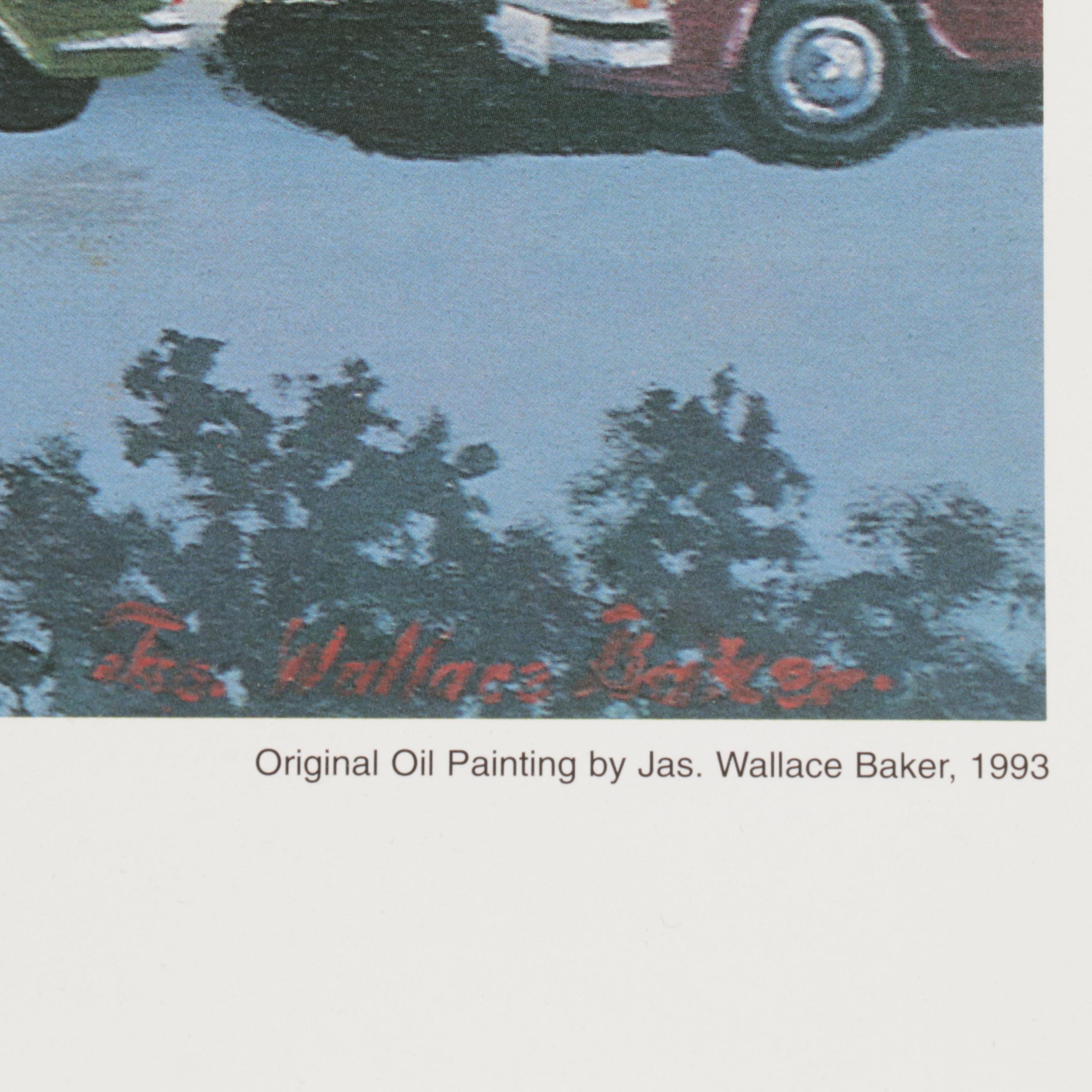 Offset Lithograph After James Wallace Baker "Saturday Morning in Colonial Hills"