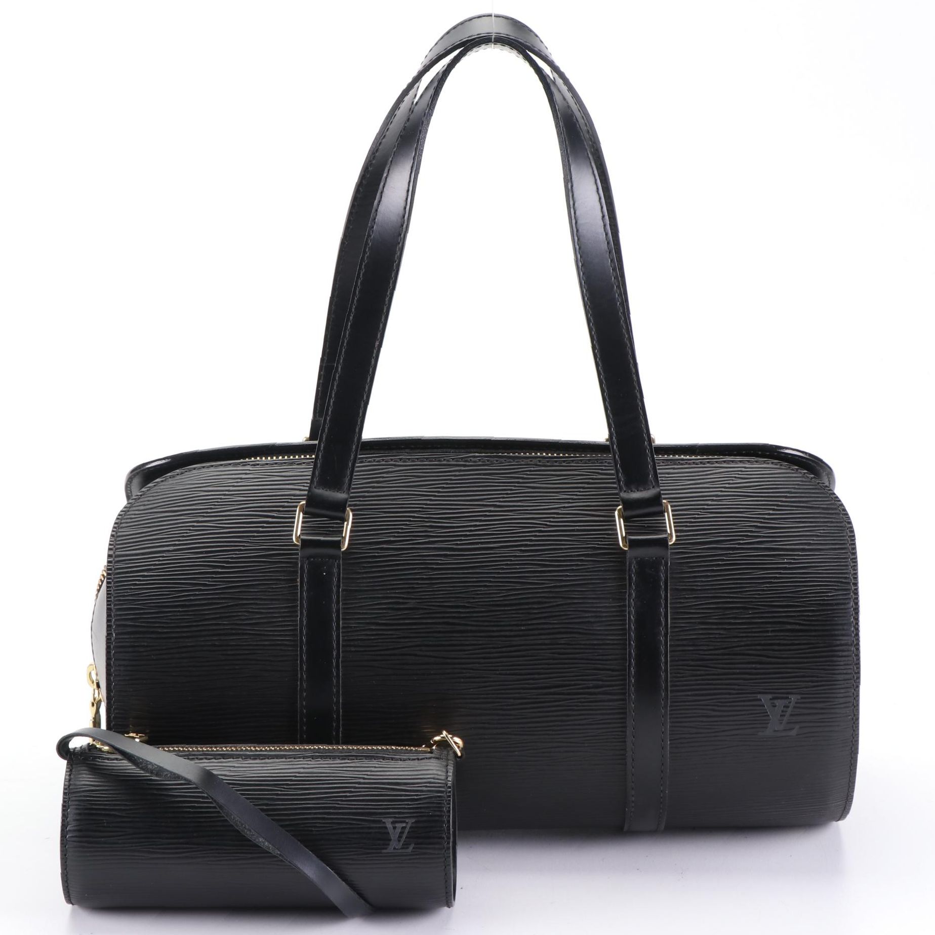 Louis Vuitton Sufflot and Pochette in Black Epi Leather