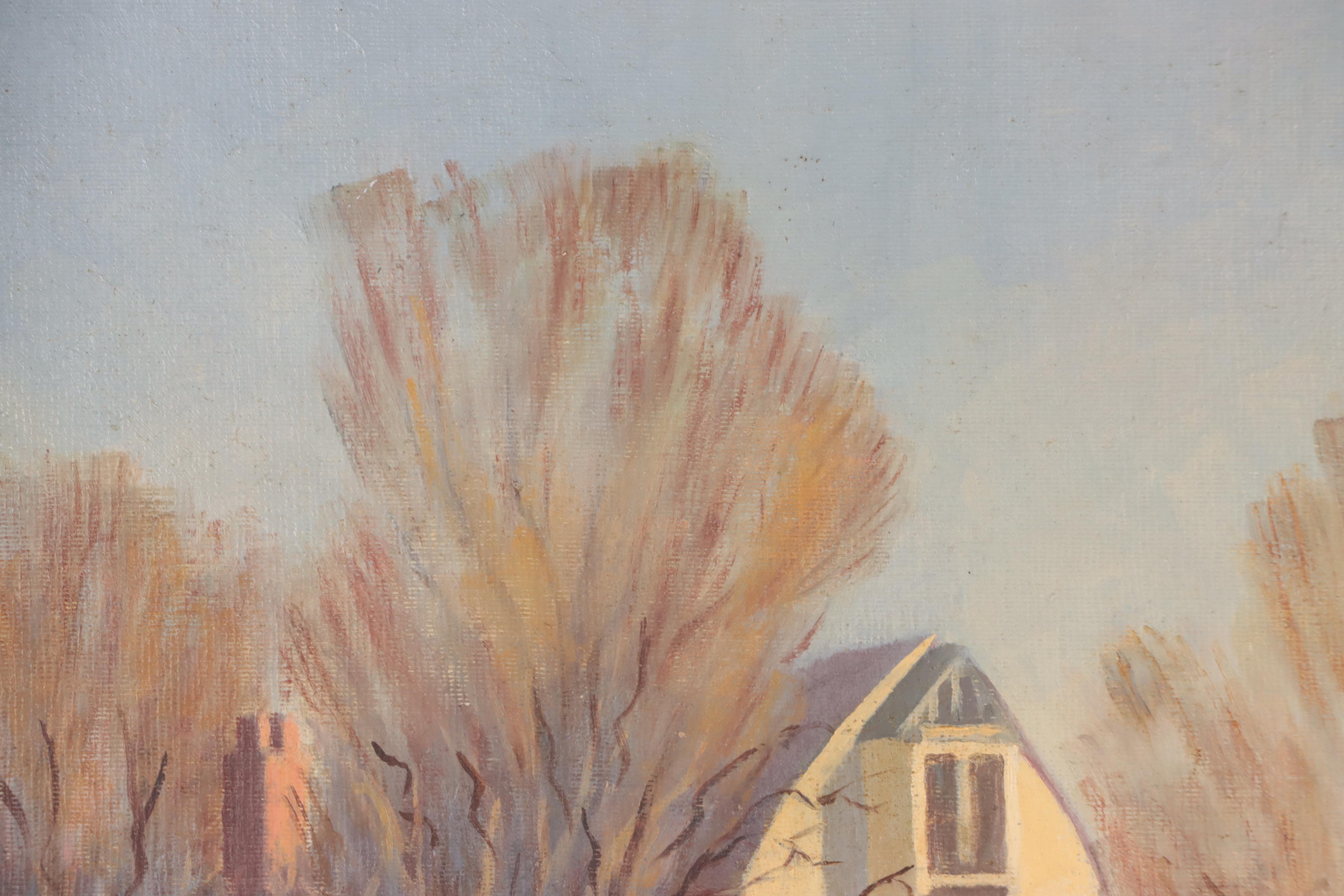 W. Frost English Countryside Landscape "Barne's Mill"