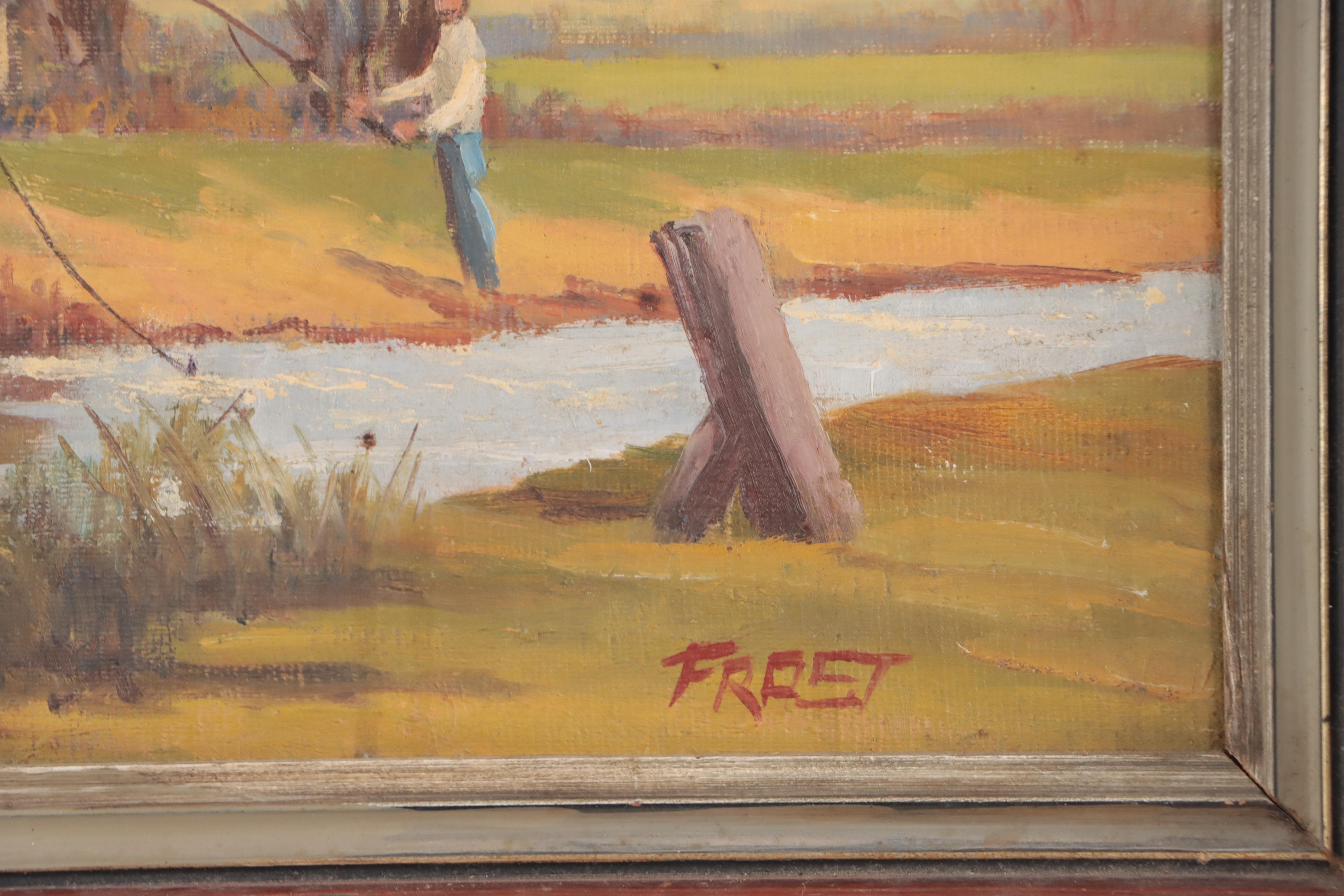 W. Frost English Countryside Landscape "Barne's Mill"