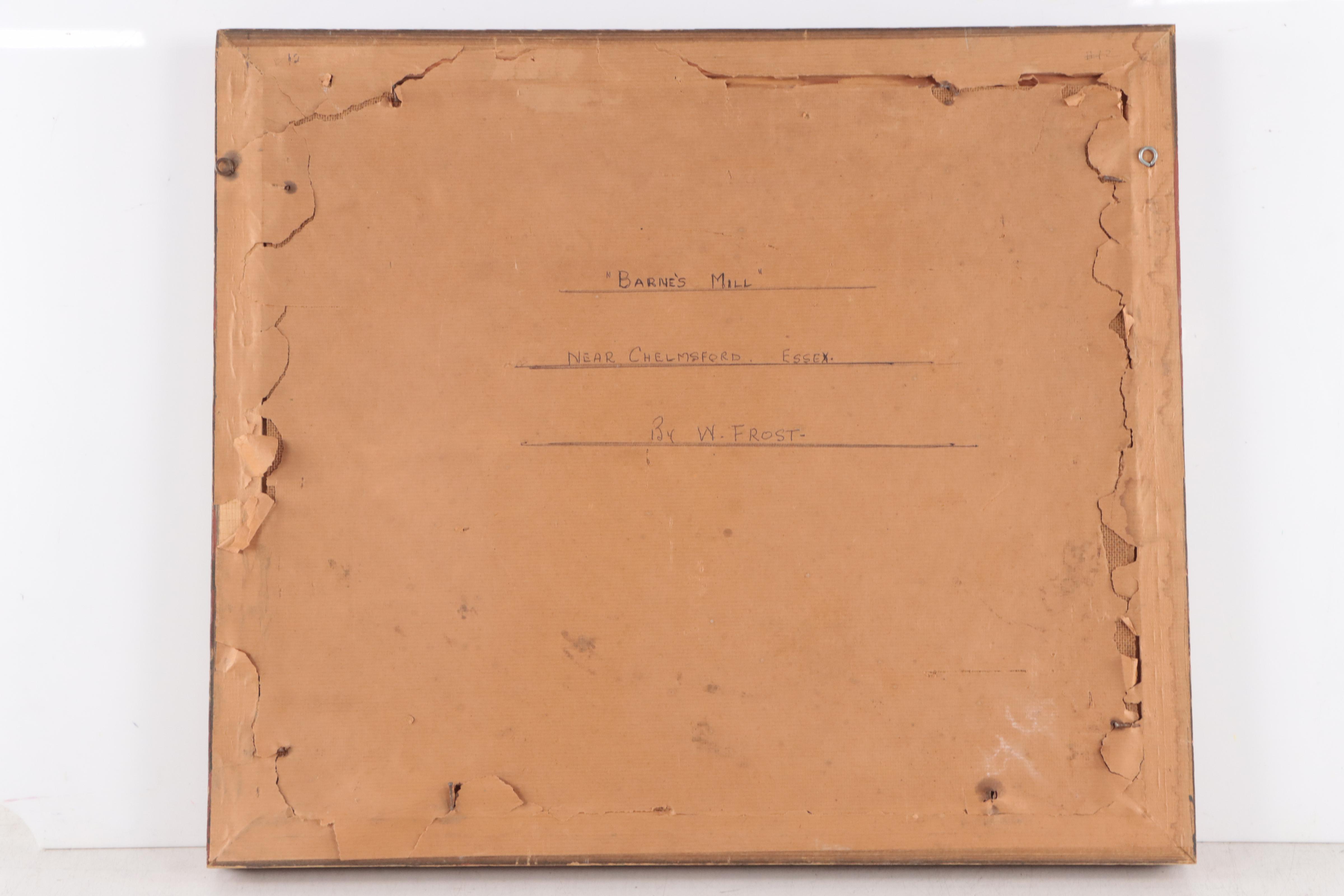 W. Frost English Countryside Landscape "Barne's Mill"