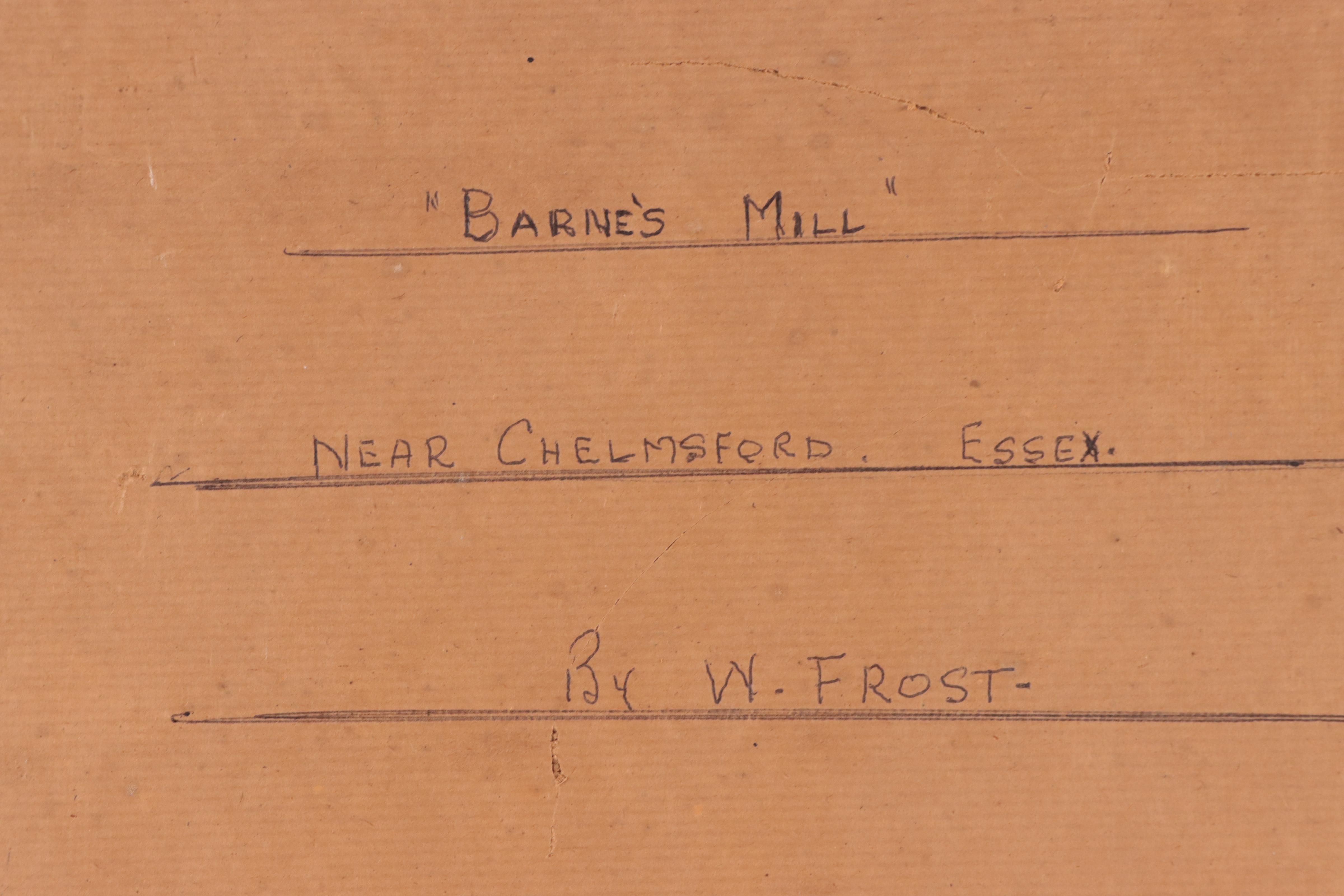 W. Frost English Countryside Landscape "Barne's Mill"