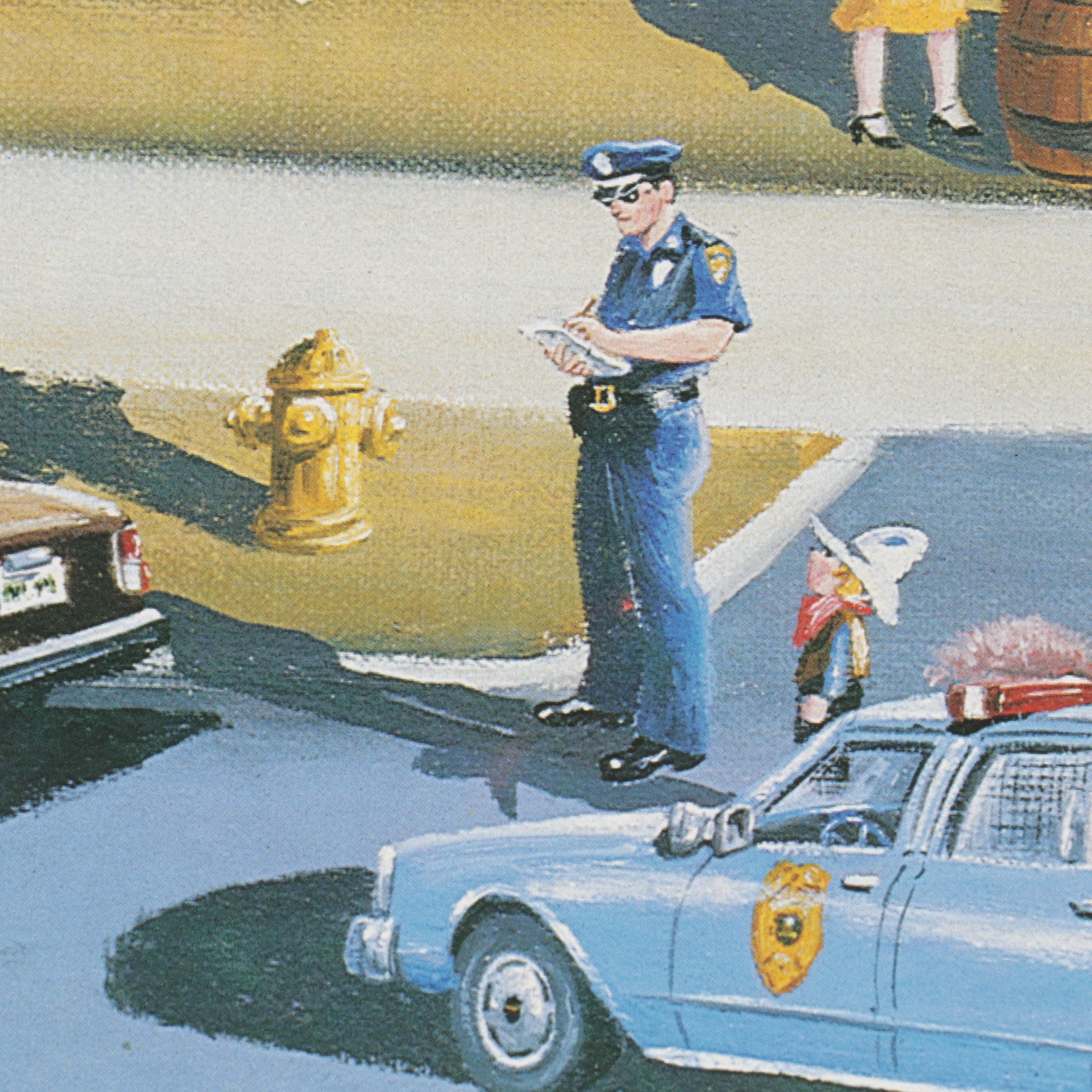 Offset Lithograph After James Wallace Baker "Saturday Morning in Colonial Hills"