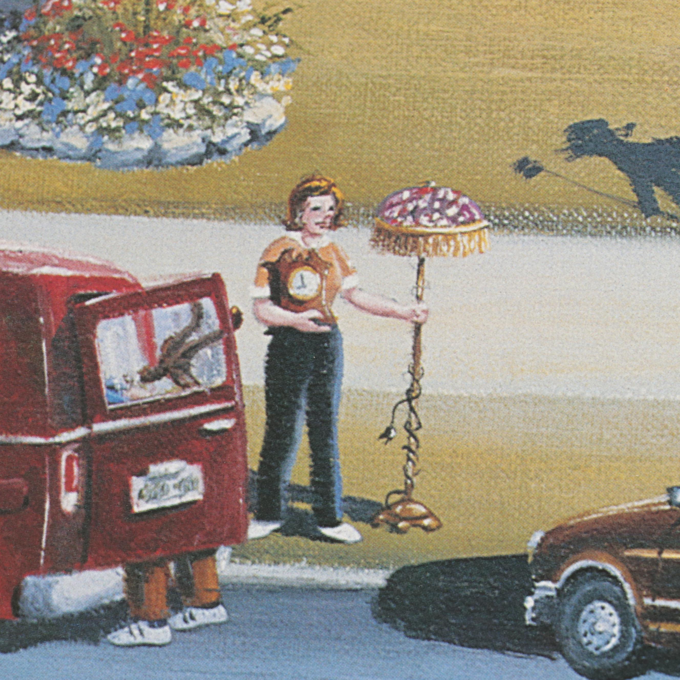 Offset Lithograph After James Wallace Baker "Saturday Morning in Colonial Hills"