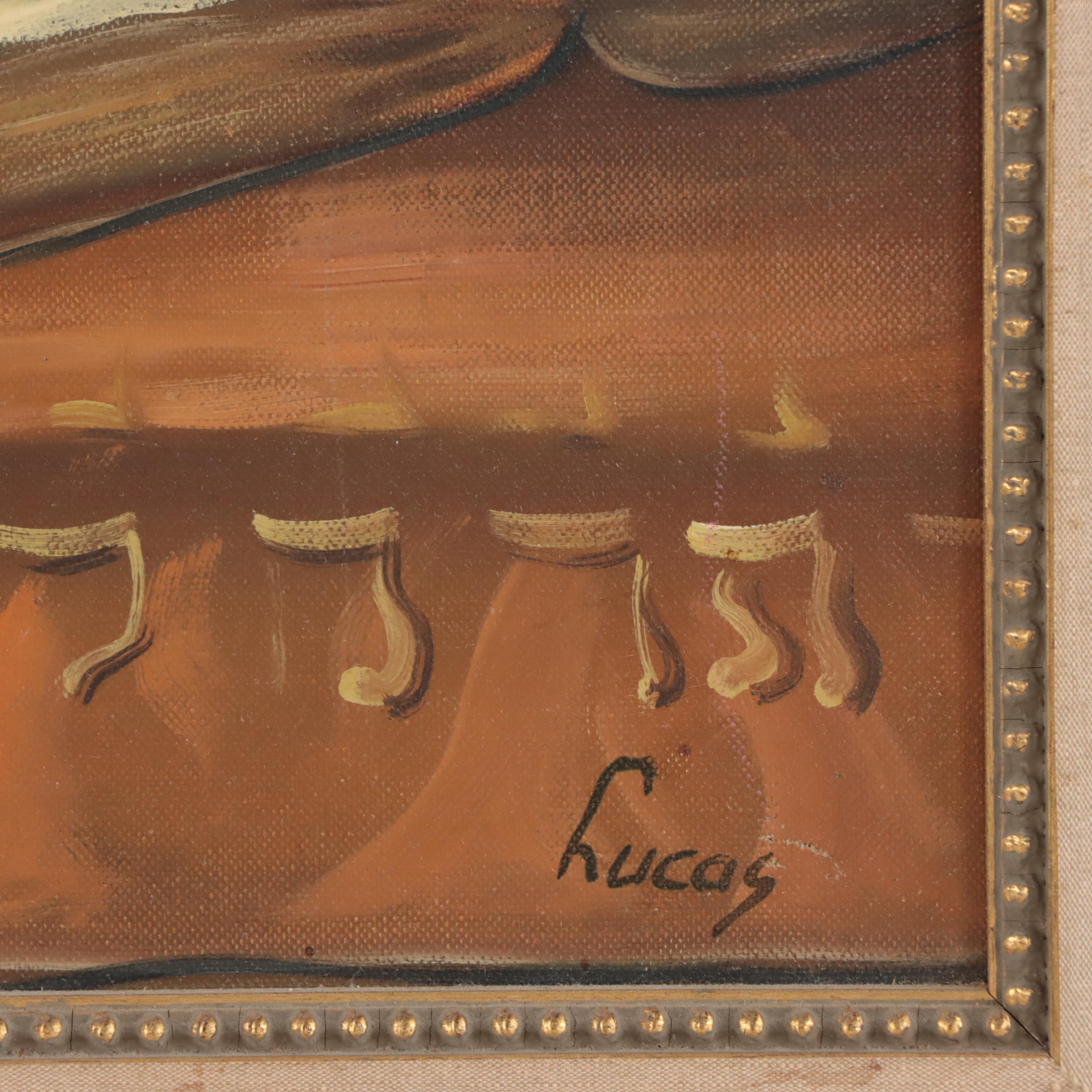 Portrait Oil Painting of a Rabbi Reading