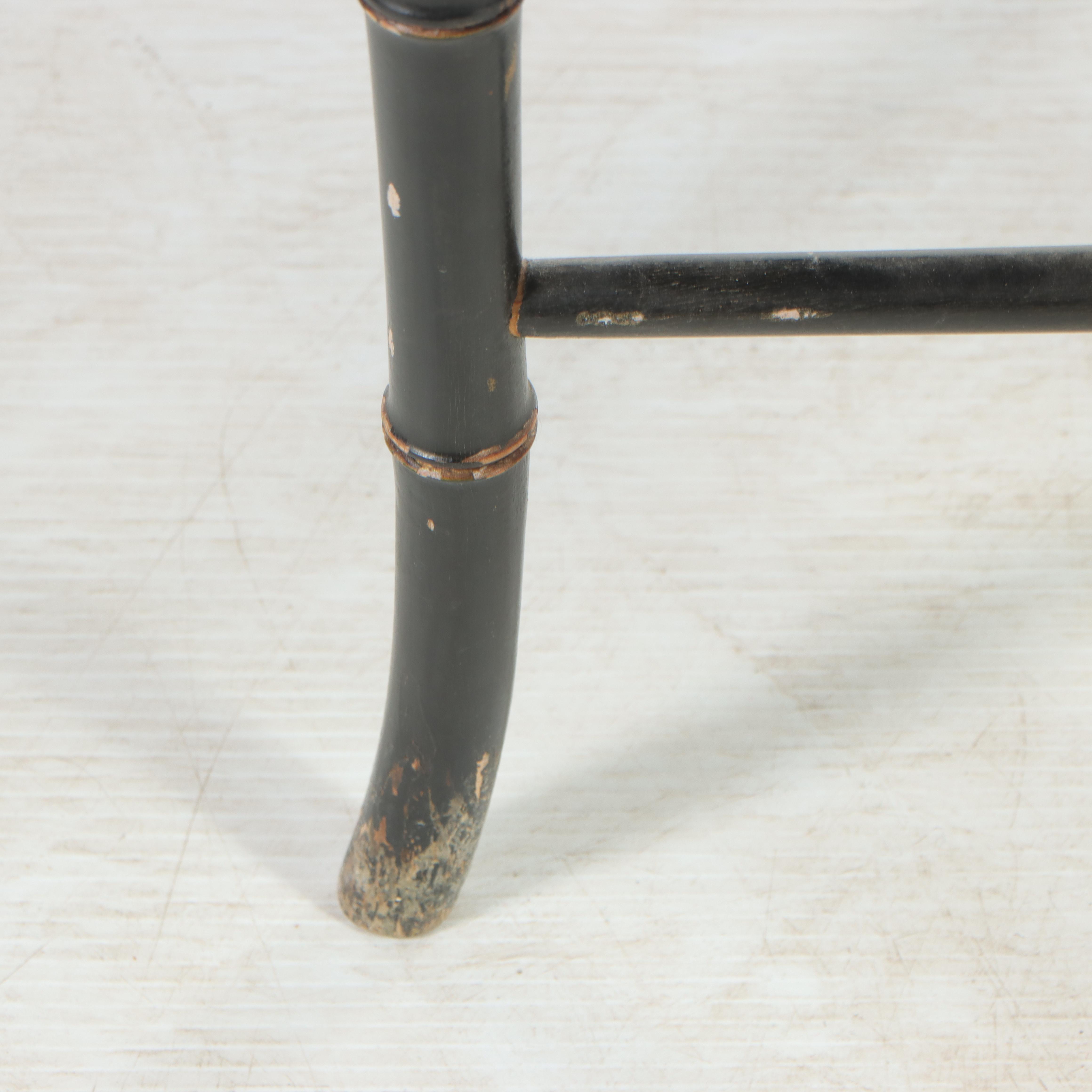 Victorian Papier-mâché Tray on Stand Coffee Table, 19th Century and Adapted