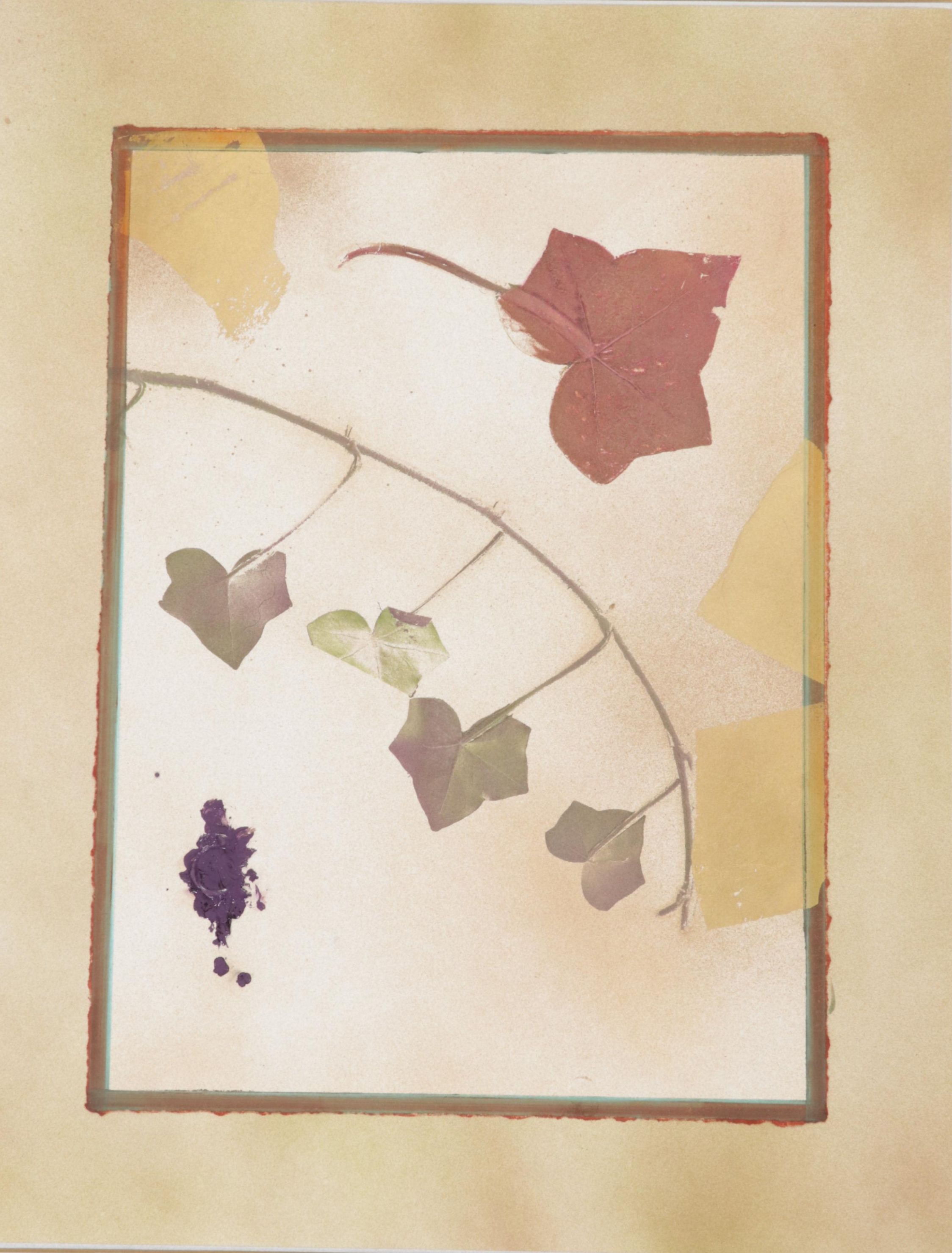 Phillip Jaeger Mixed Media Monoprint "Neo Ivy: Fall," 21st Century