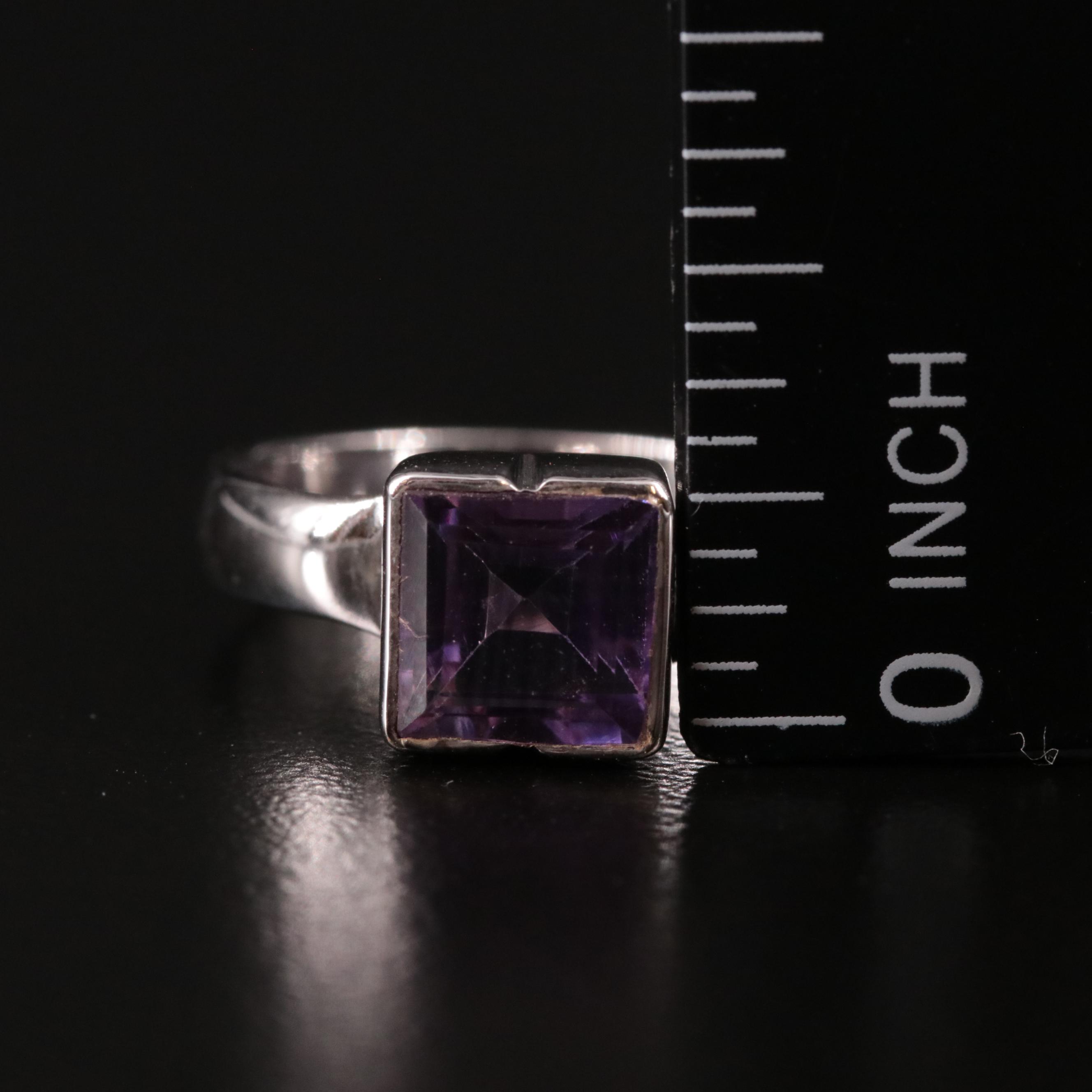 Sterling Amethyst Ring