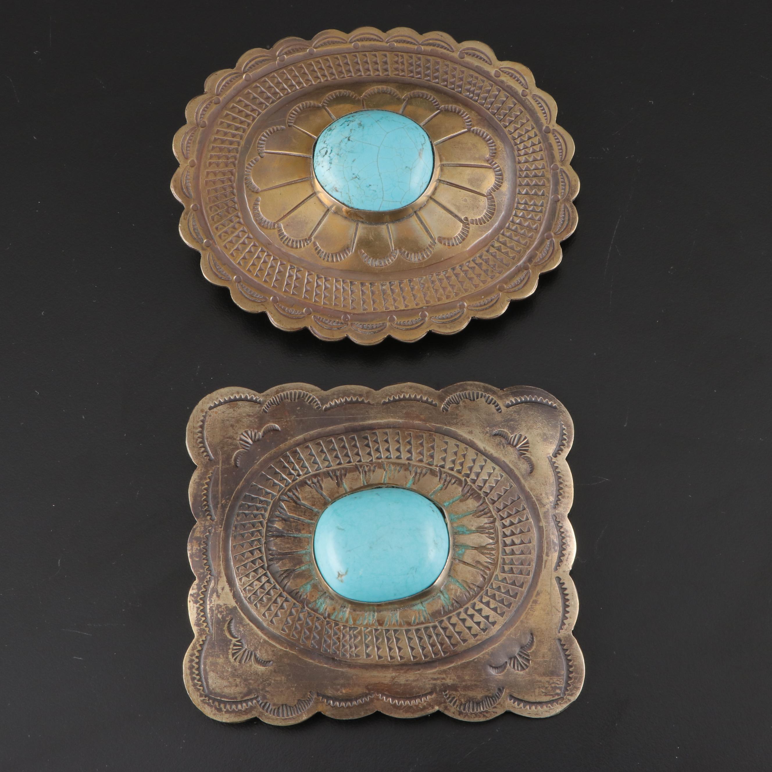 Southwestern Style Magnesite Belt Buckles