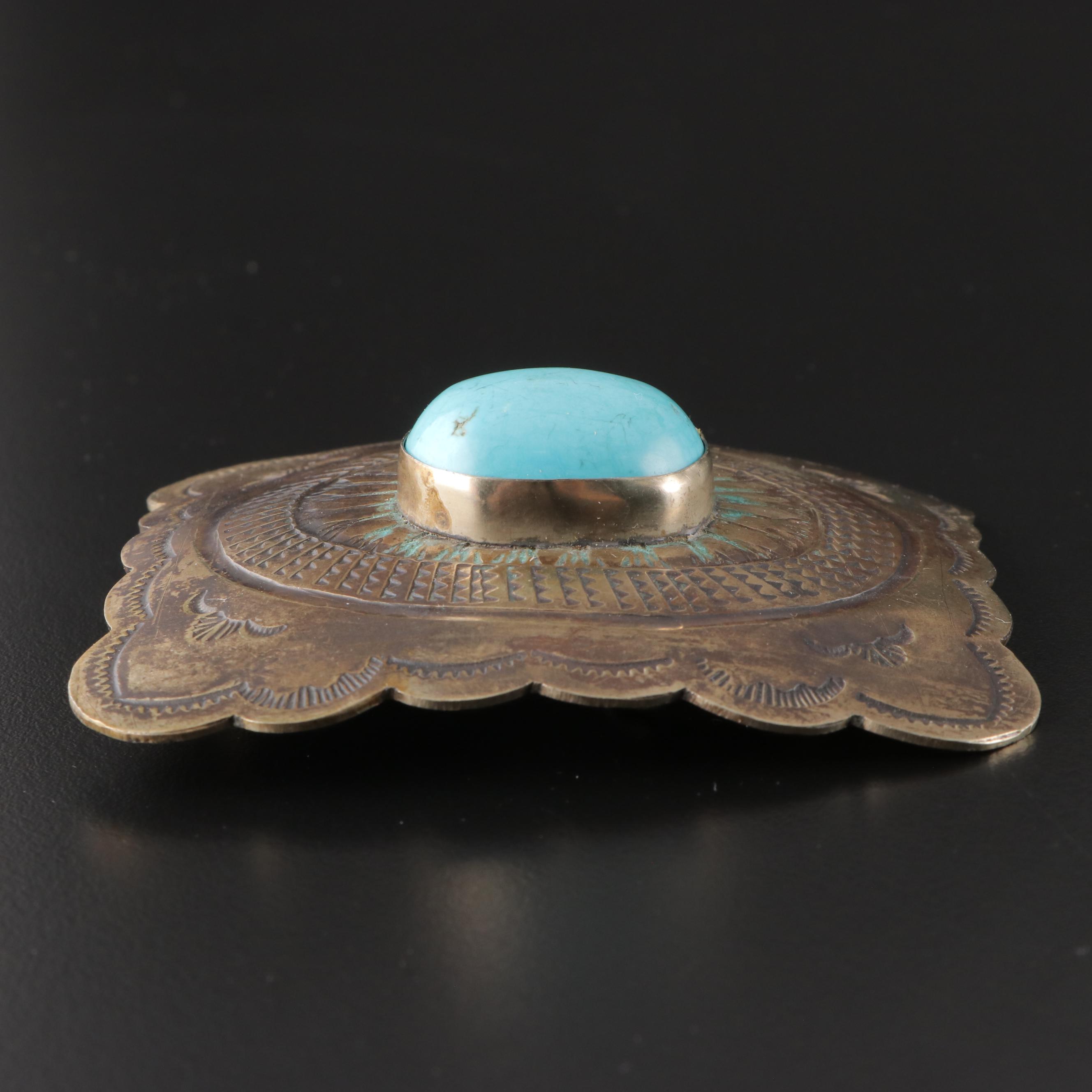 Southwestern Style Magnesite Belt Buckles