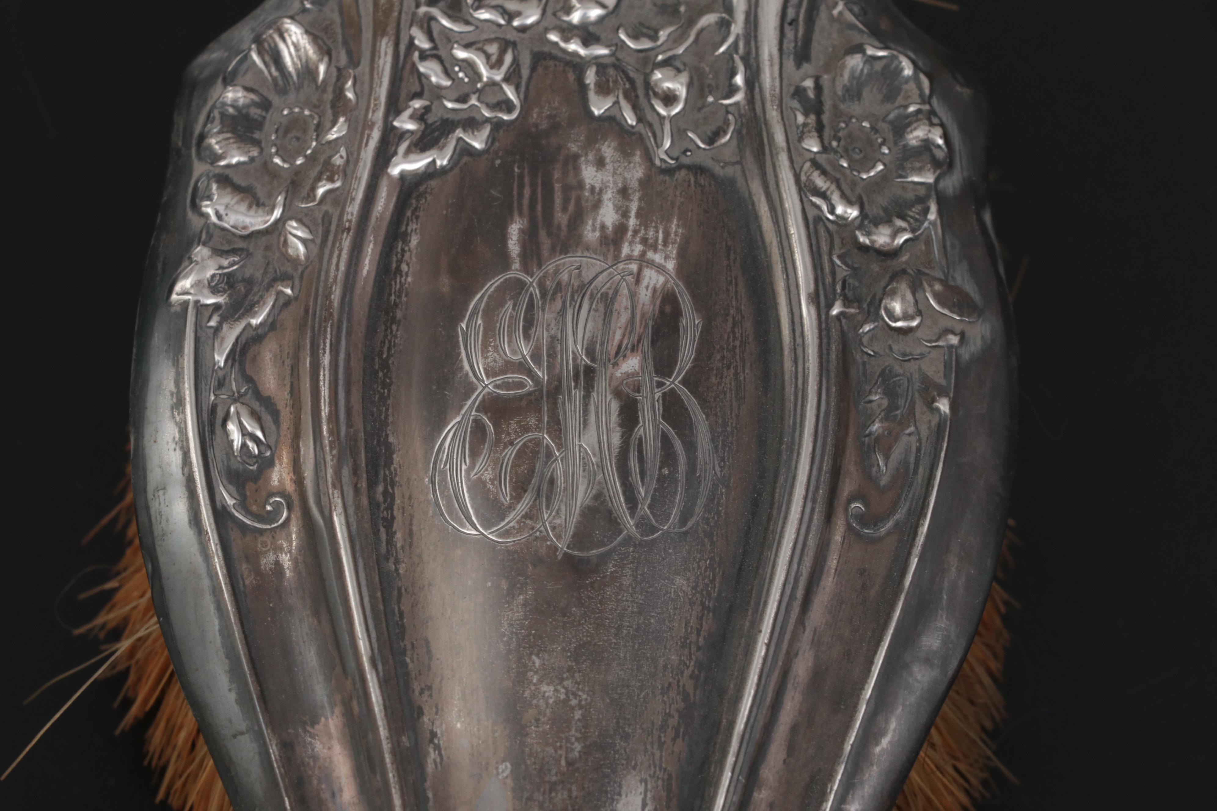 Sterling Silver Hand Mirrors and Brushes with Other Cigarette Cases and Décor