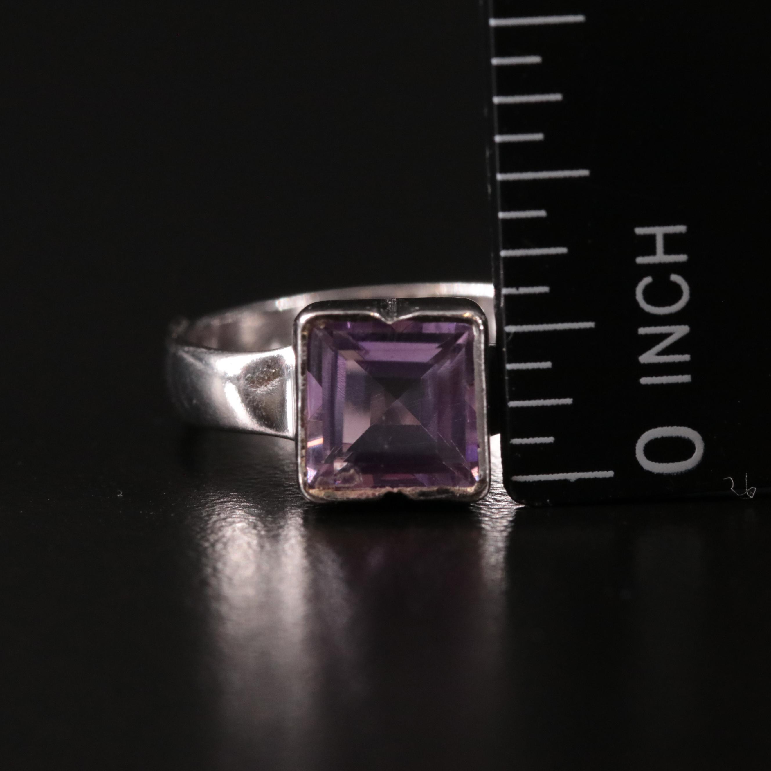 Sterling Amethyst Ring