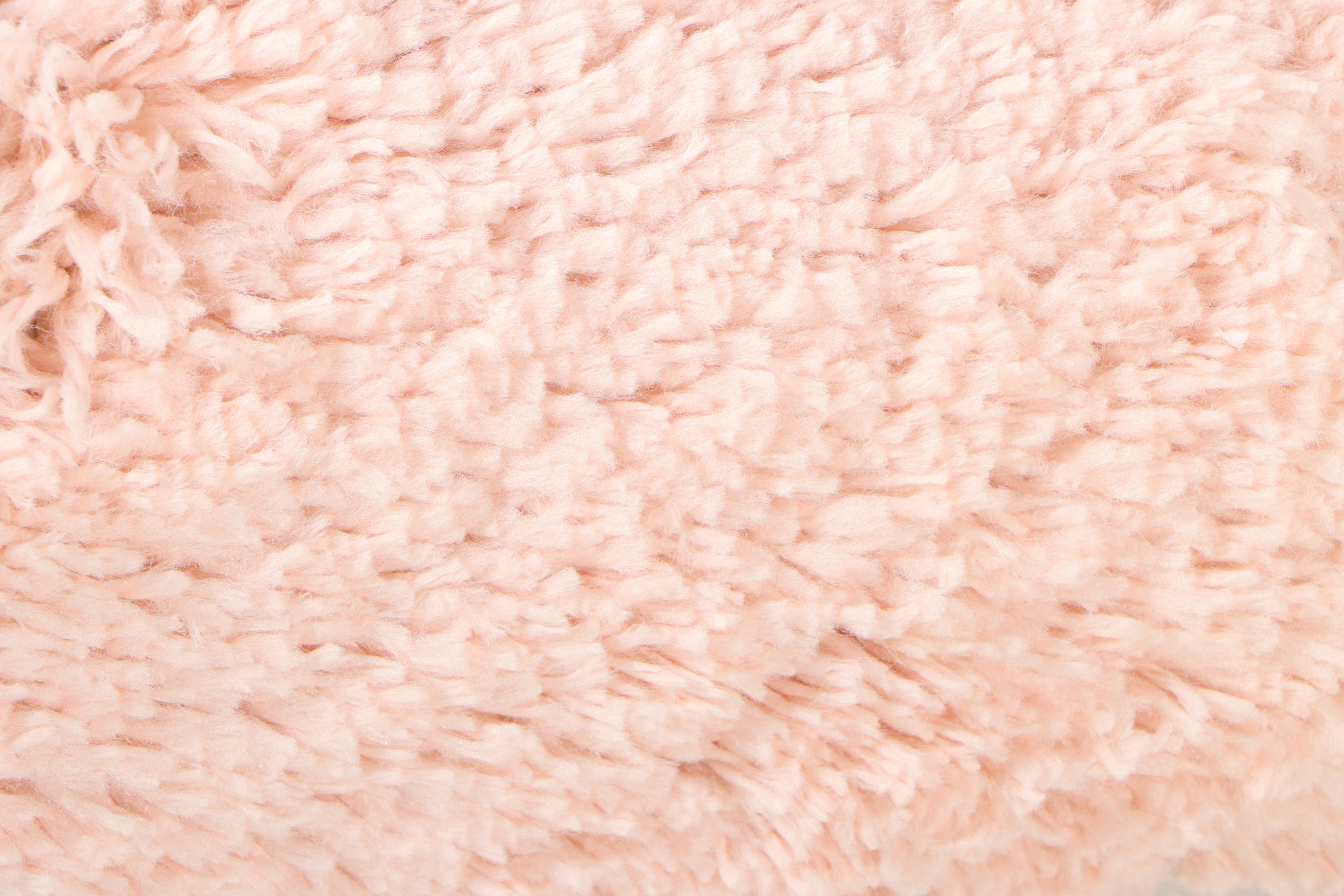 4' x 5'6 Machine Made Room Essentials Shag Area Rug and Corduroy Pouf