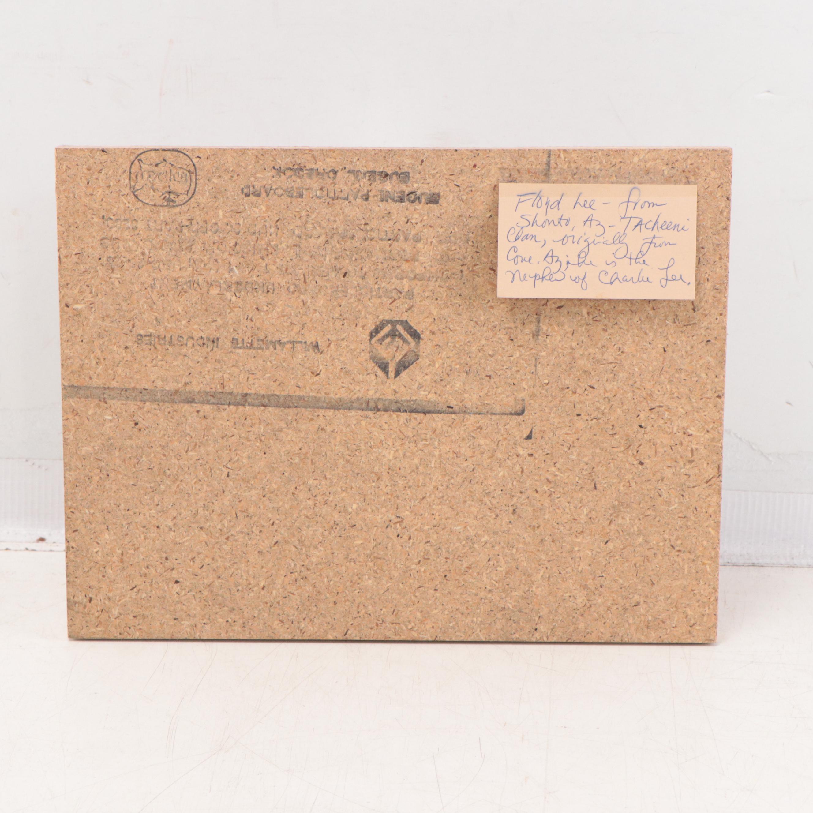 Floyd Lee Portrait Navajo Sand Painting, 1994