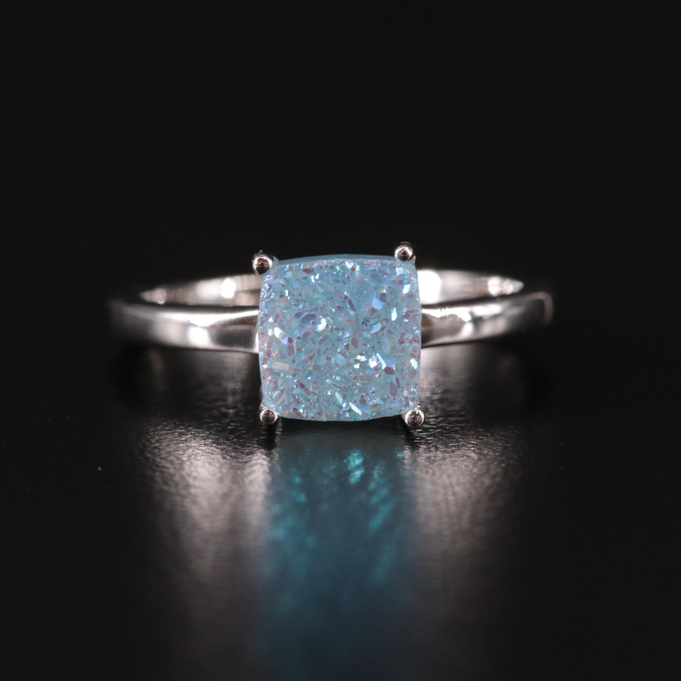 Sterling Druzy Ring