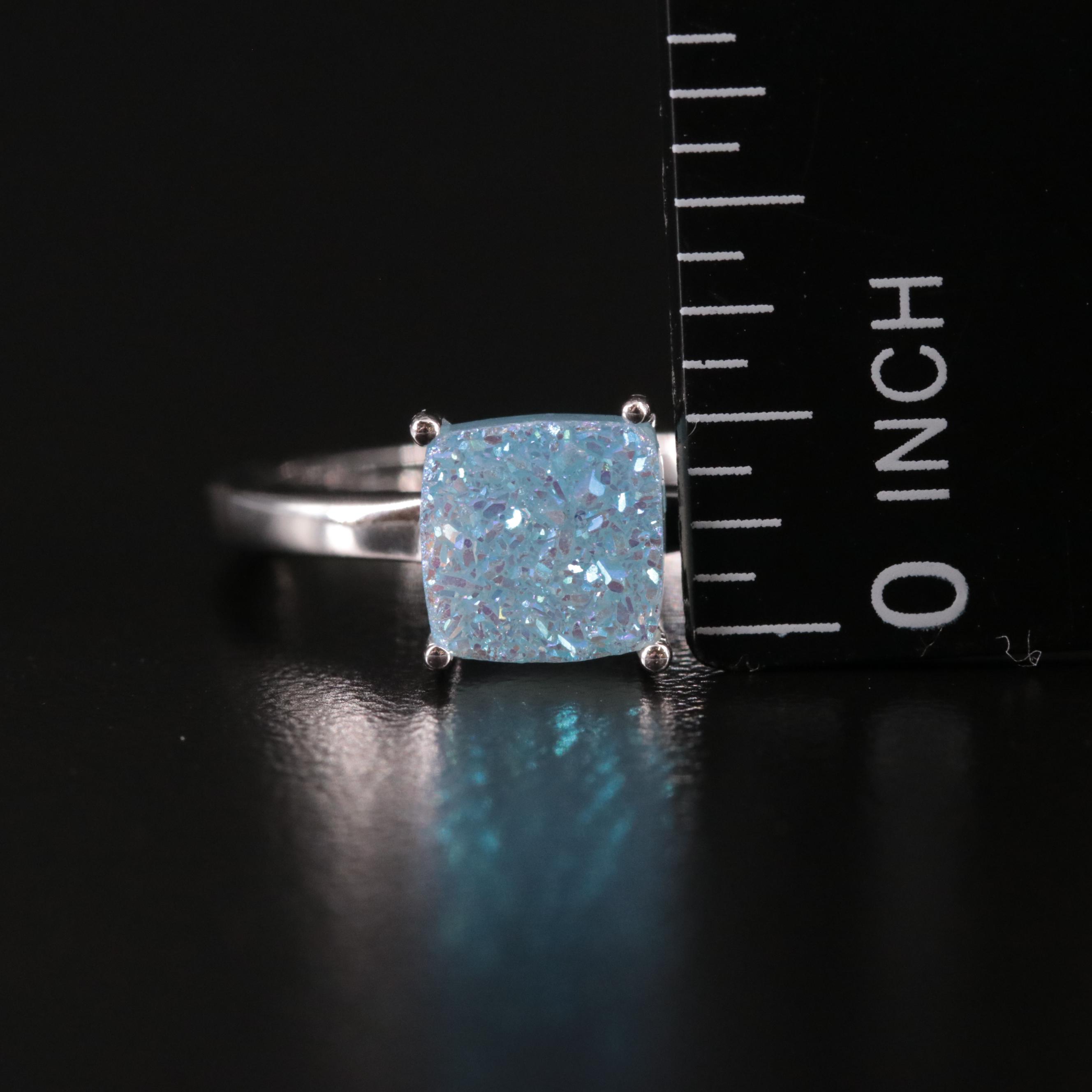 Sterling Druzy Ring