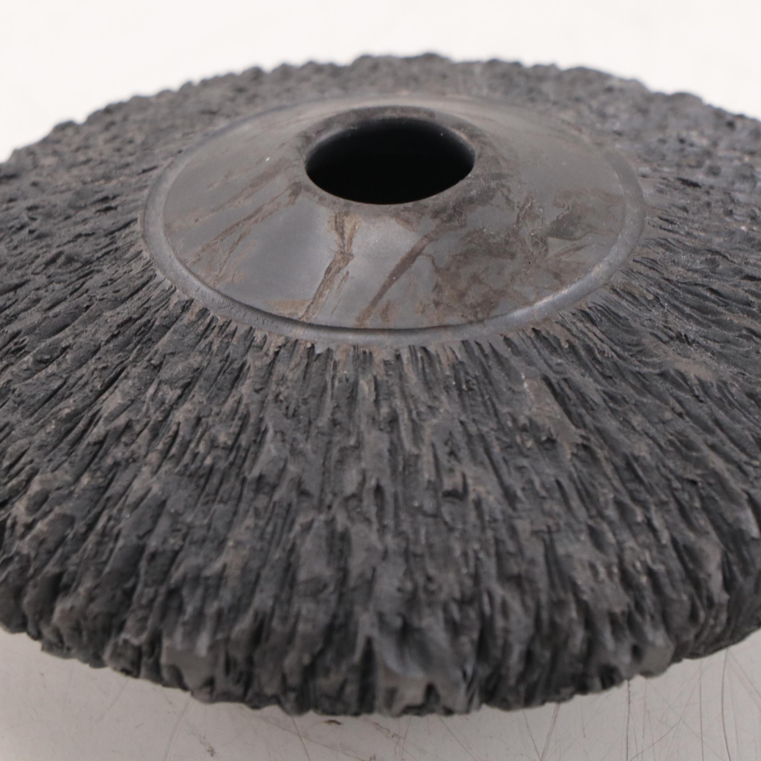 Pahponee Black Etched Seed Pot Vessel, 2005