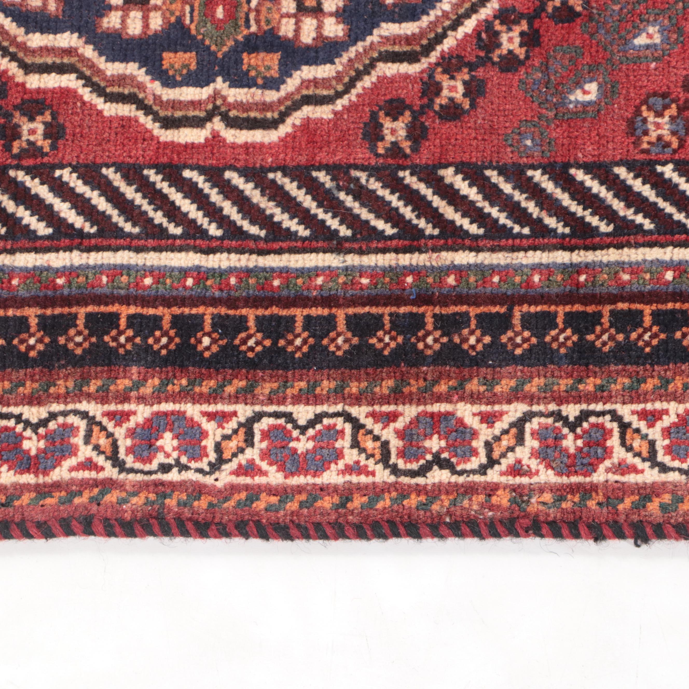 3'1 x 9'4 Hand-Knotted Persian Qashqai Long Rug