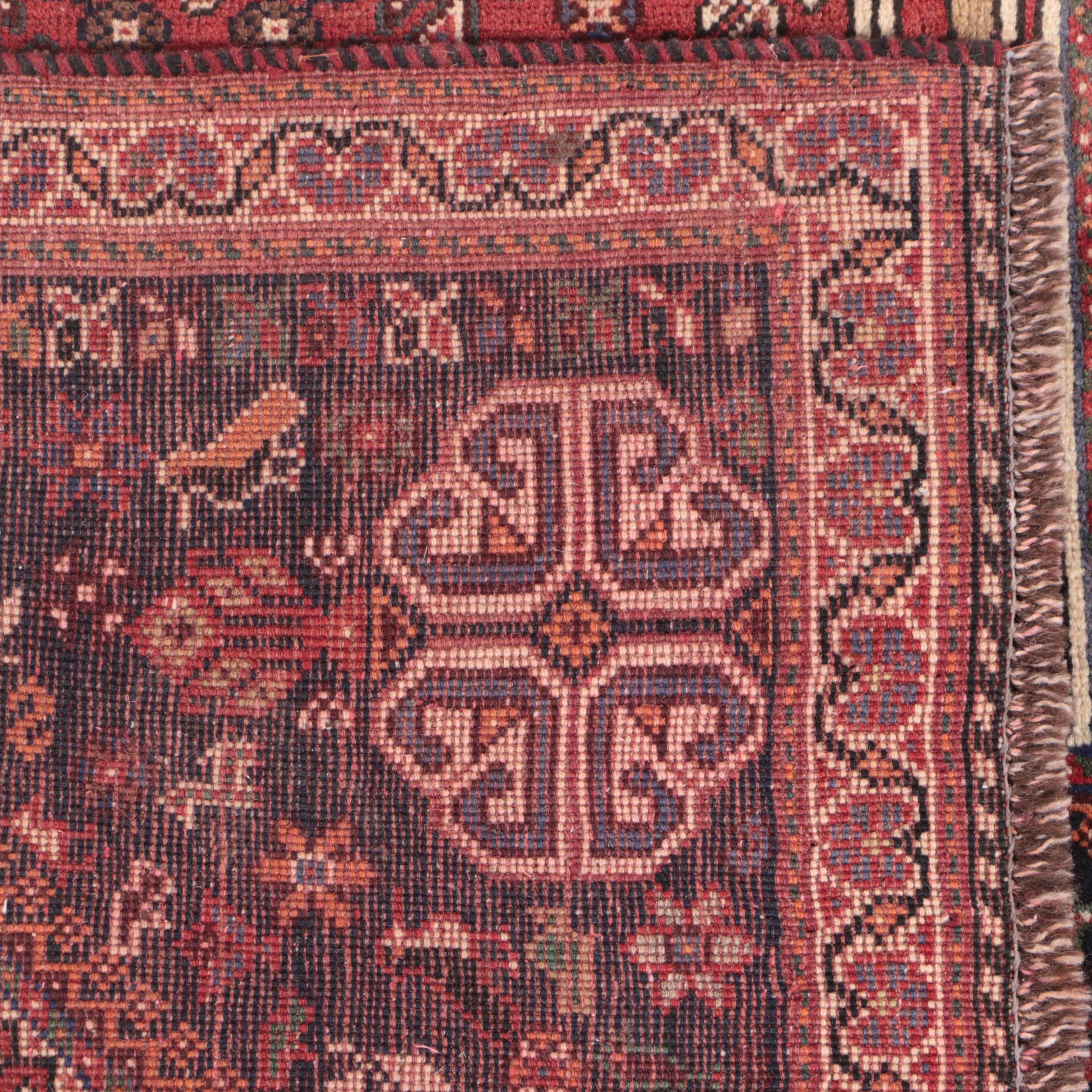 3'1 x 9'4 Hand-Knotted Persian Qashqai Long Rug