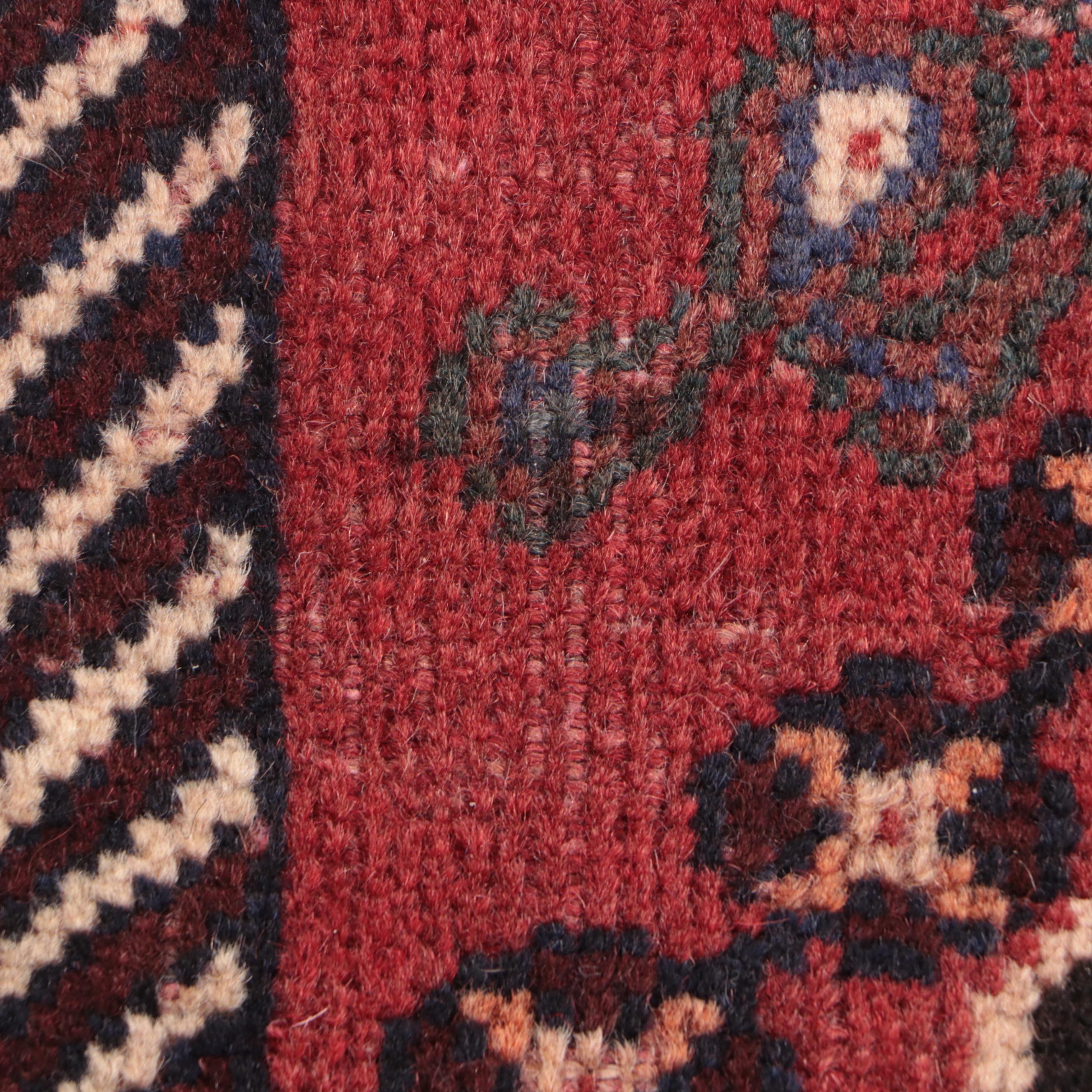 3'1 x 9'4 Hand-Knotted Persian Qashqai Long Rug