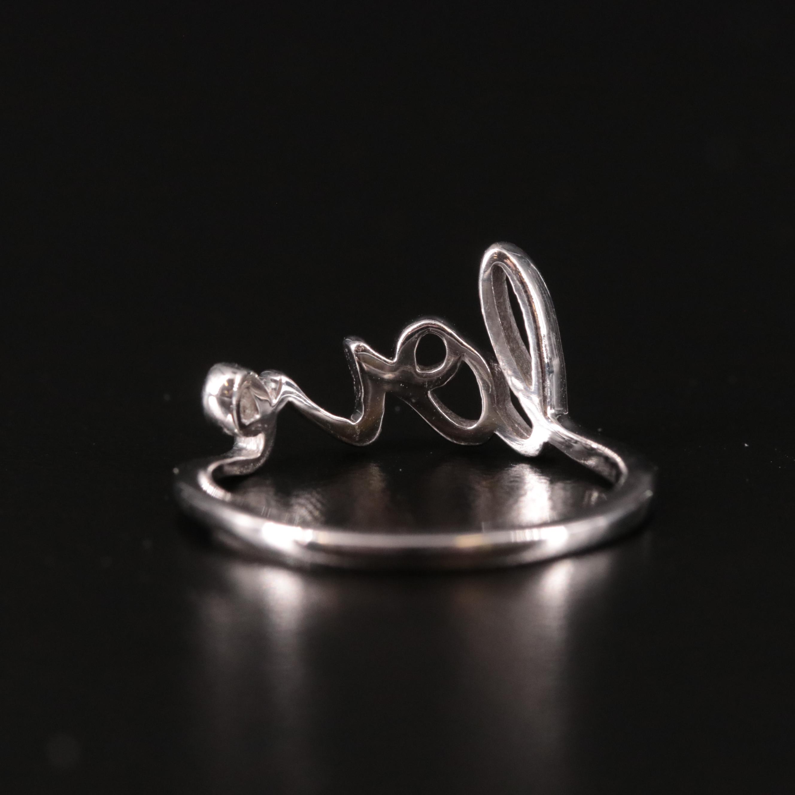 Sterling Love Ring