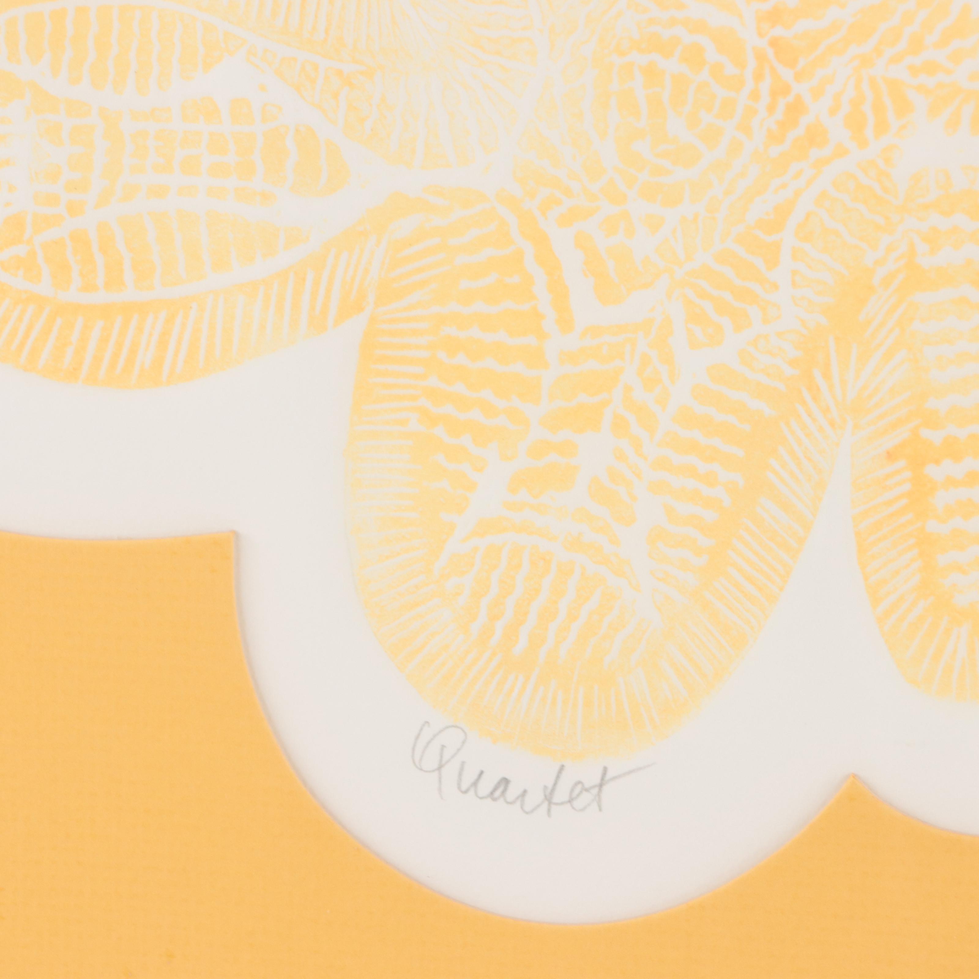 Shirley Eisman Collagraph "Quartet," 1973