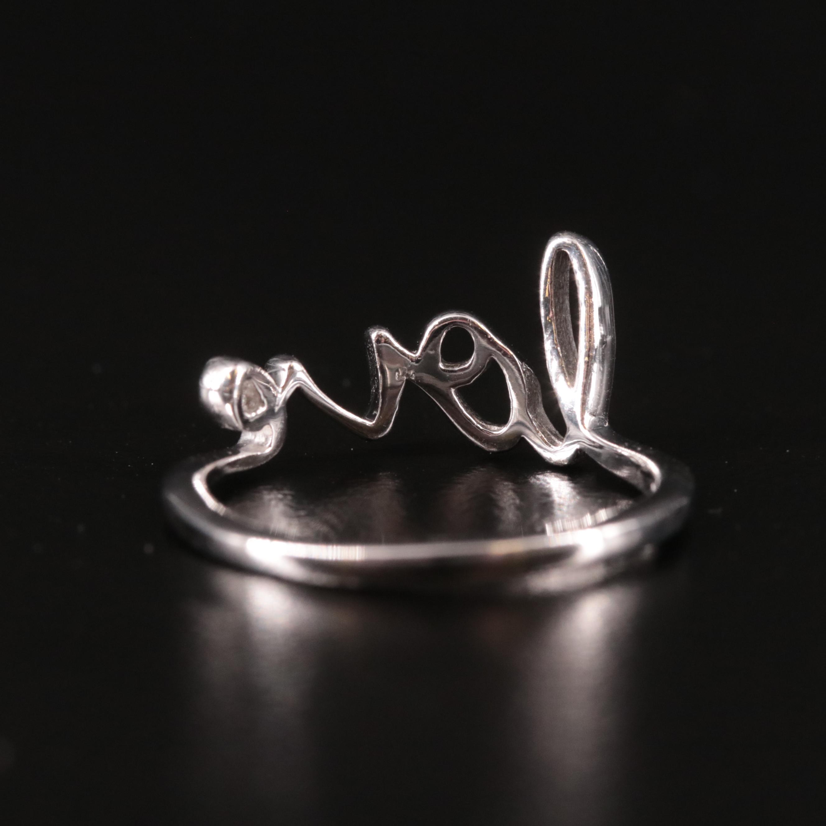 Sterling Love Ring