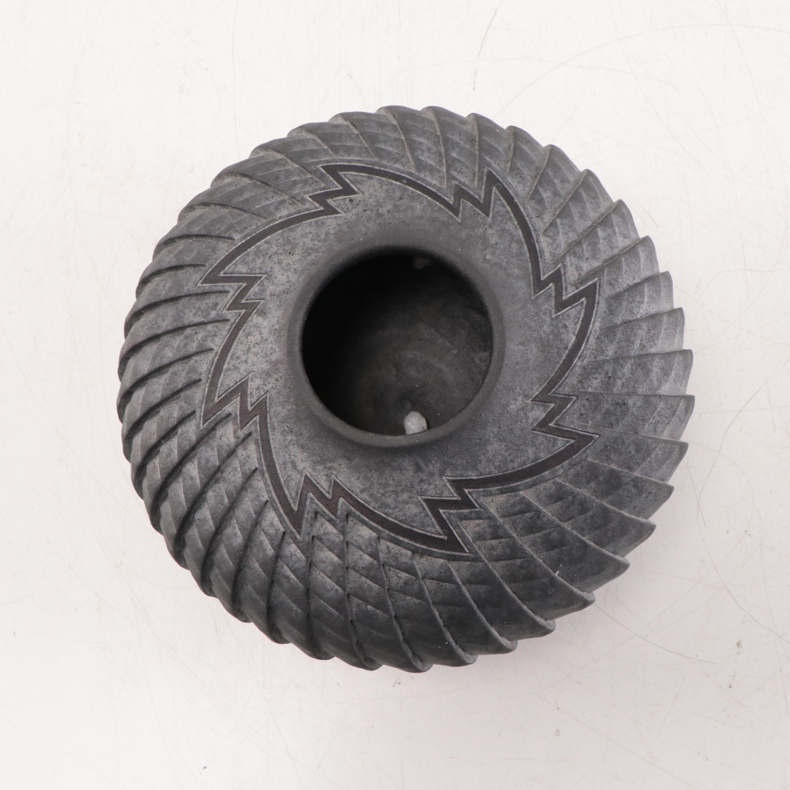 Kenneth Standhardt ZigZag and Lightning Theme Earthenware Vessel