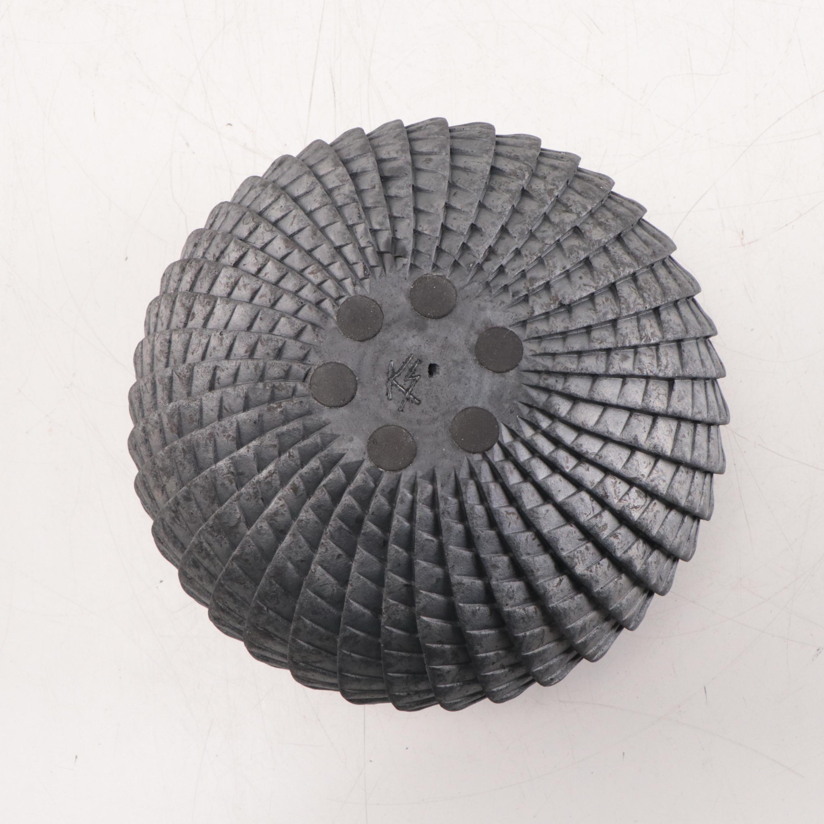 Kenneth Standhardt ZigZag and Lightning Theme Earthenware Vessel