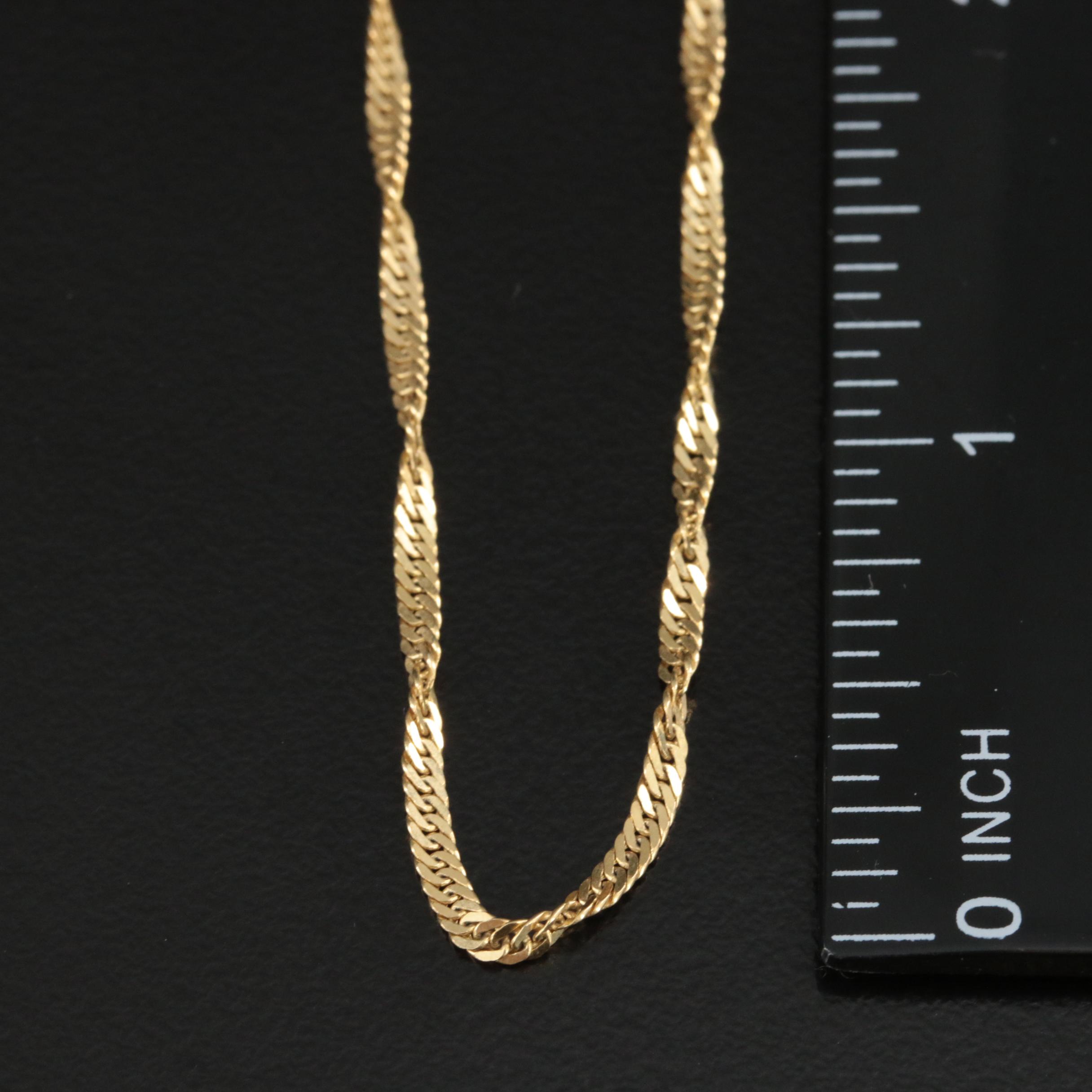 10K Singapore Chain Necklace