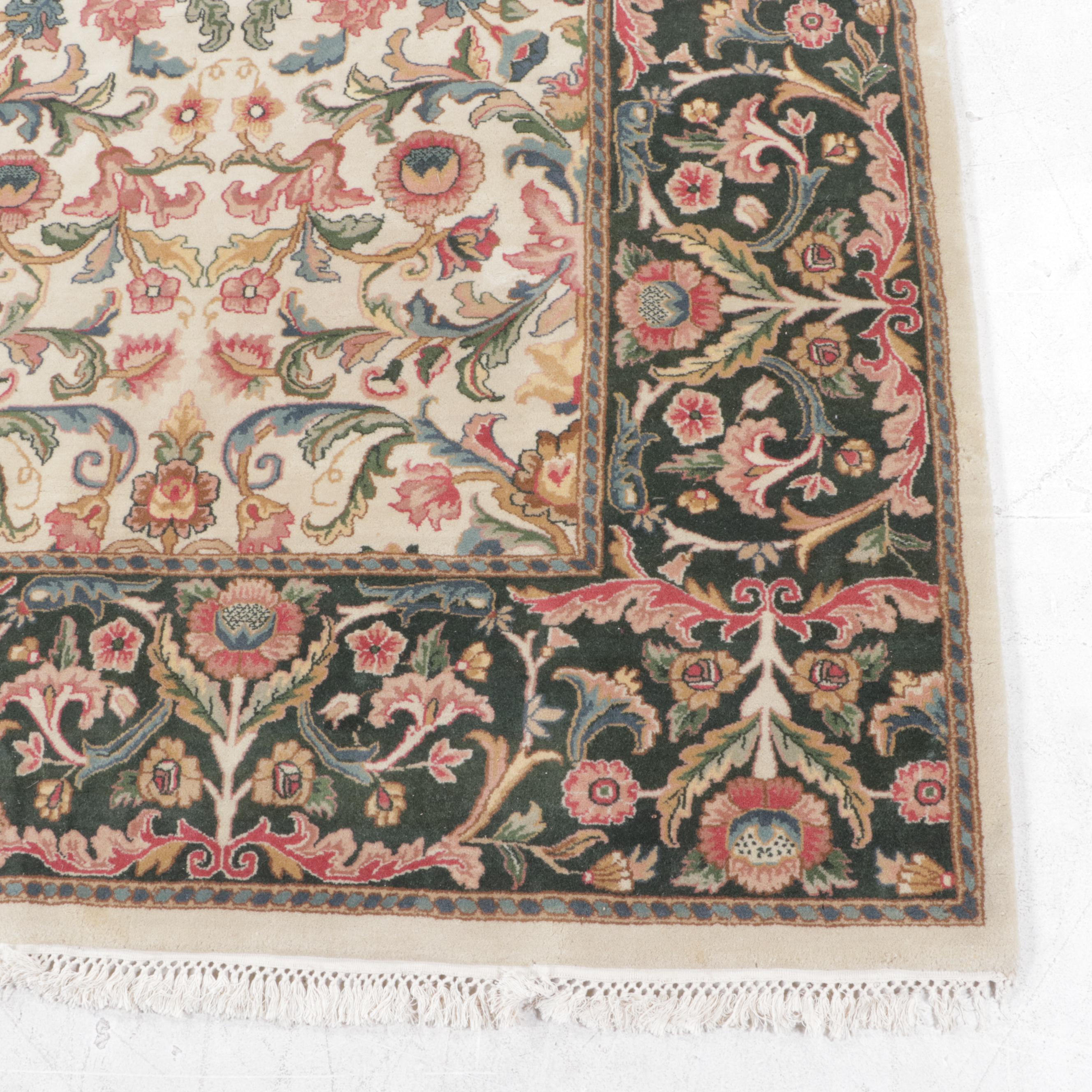 9'1 x 12'8 Hand-Knotted Sino-Persian Tabriz Room Sized Rug