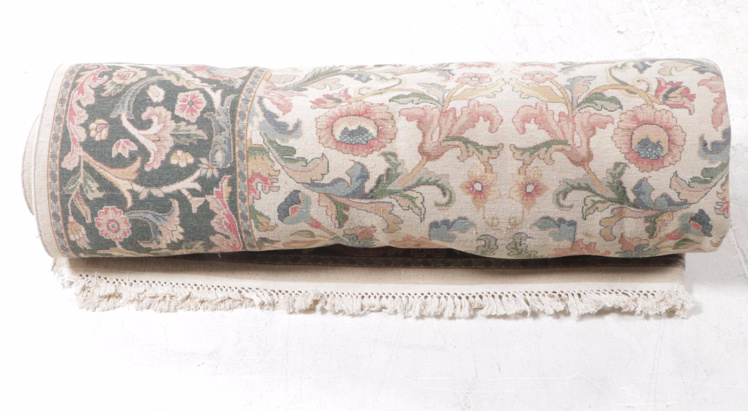 9'1 x 12'8 Hand-Knotted Sino-Persian Tabriz Room Sized Rug