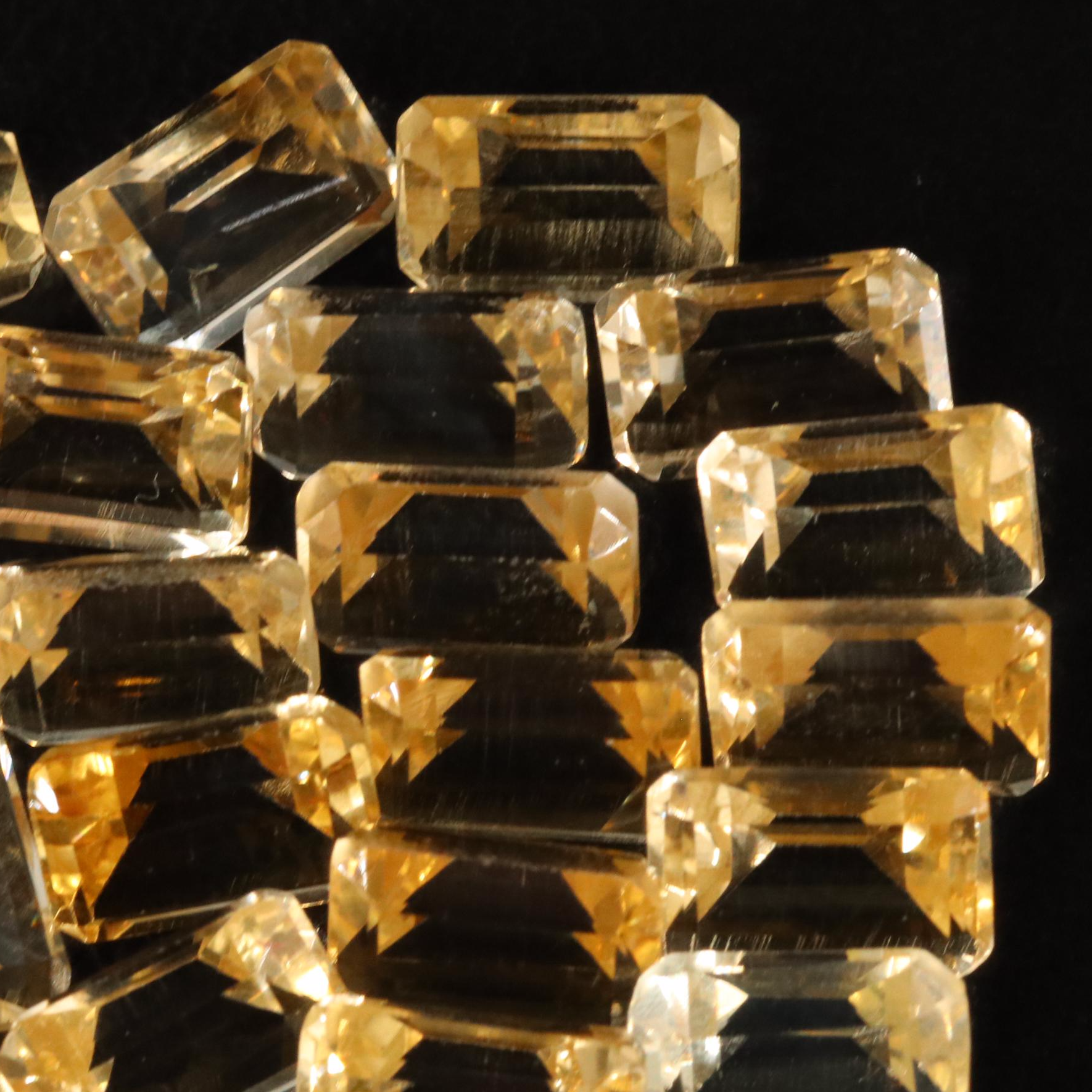 Loose 15.45 CTW Citrine Lot