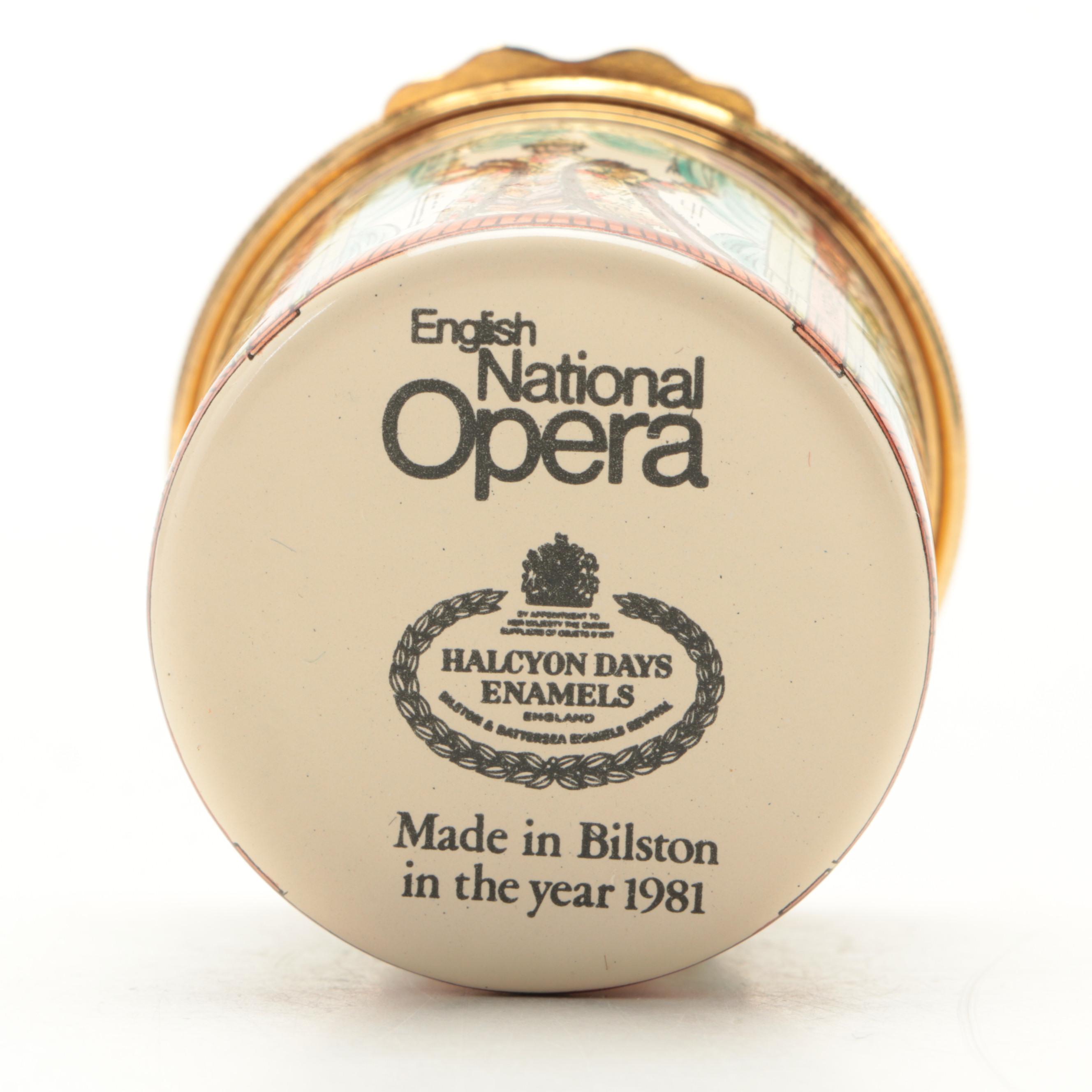 Halcyon Days 50th Anniversary English National Opera Box with Lion Head Box