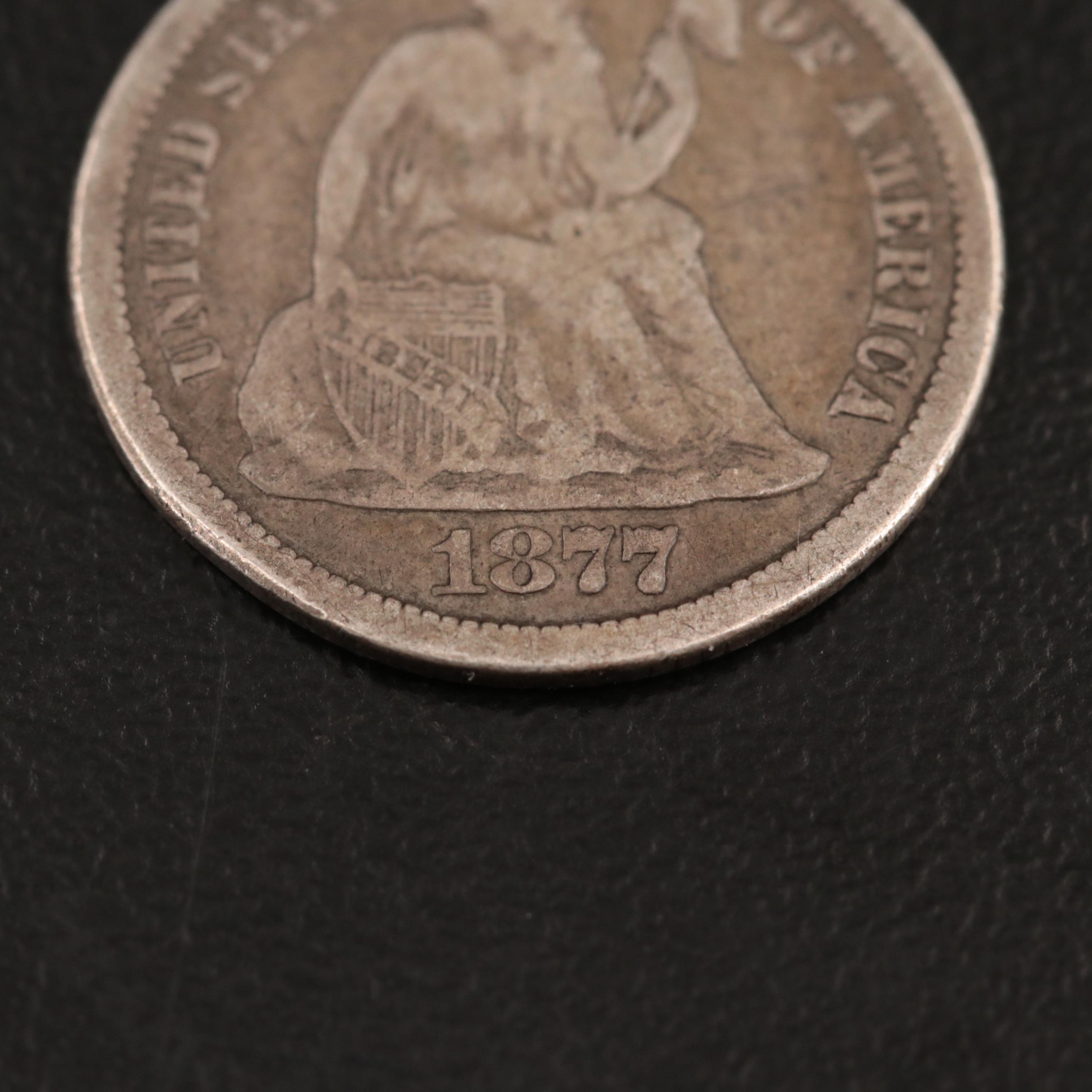 1877-CC Seated Liberty Dime