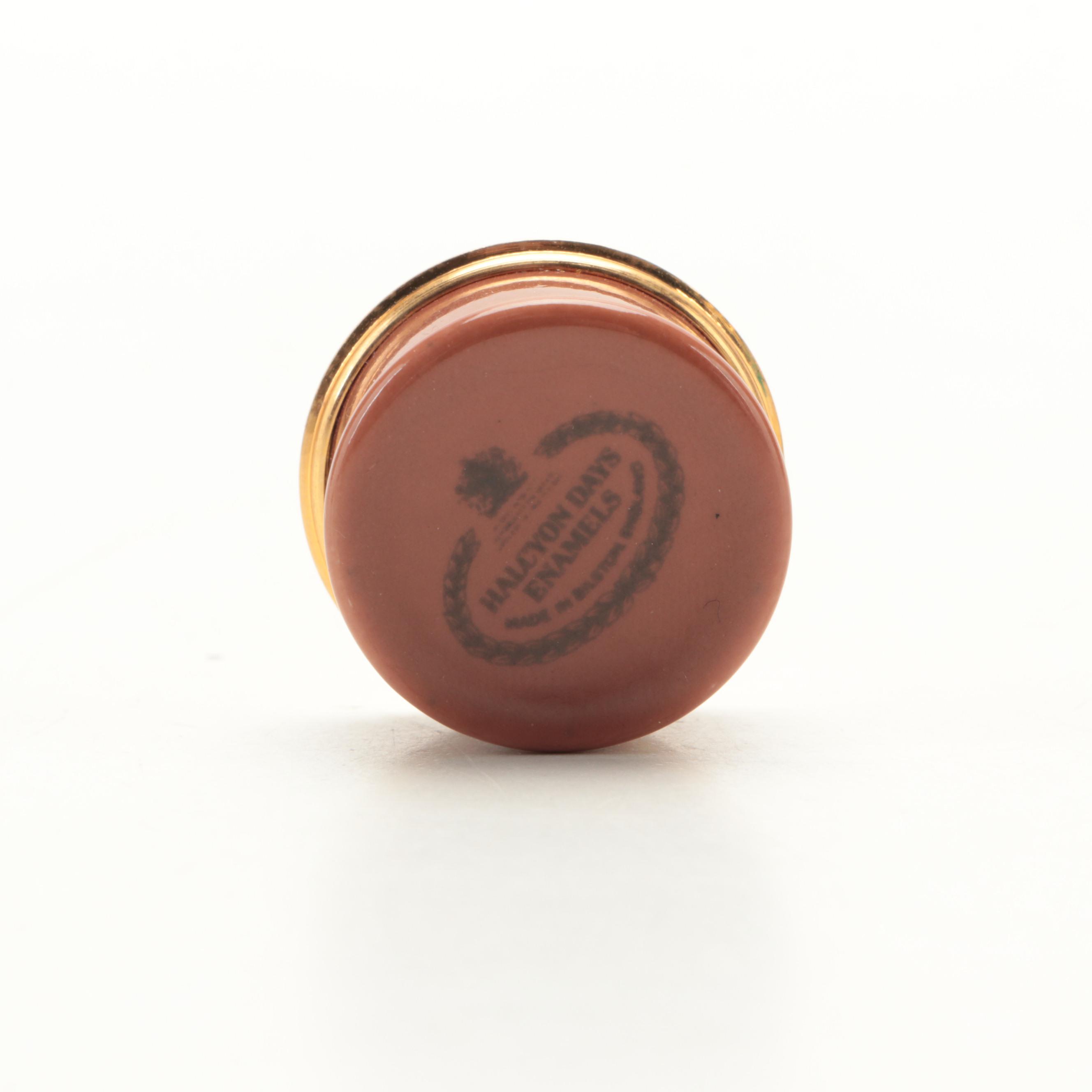 Halcyon Days 50th Anniversary English National Opera Box with Lion Head Box