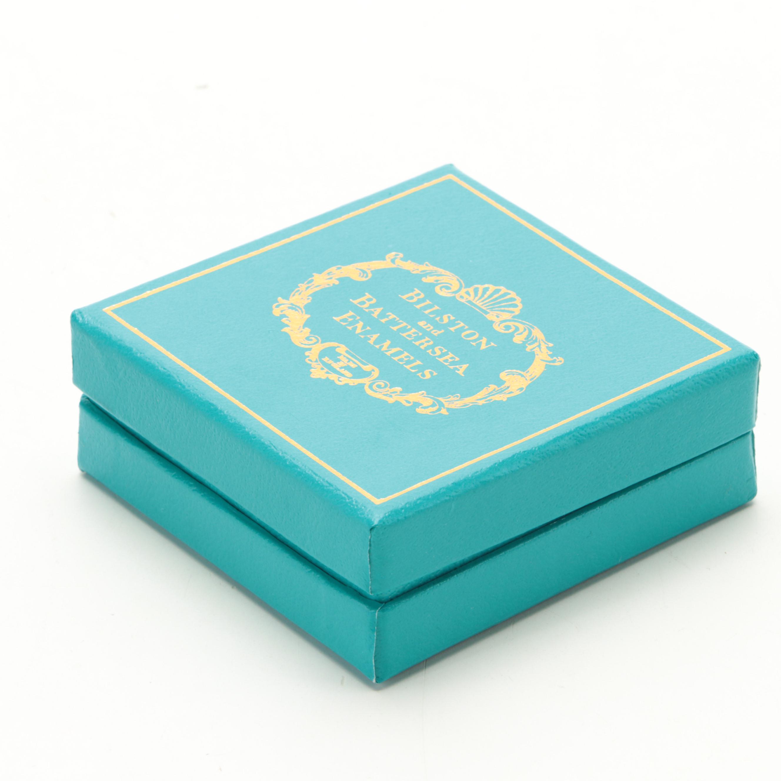 Halcyon Days 50th Anniversary English National Opera Box with Lion Head Box