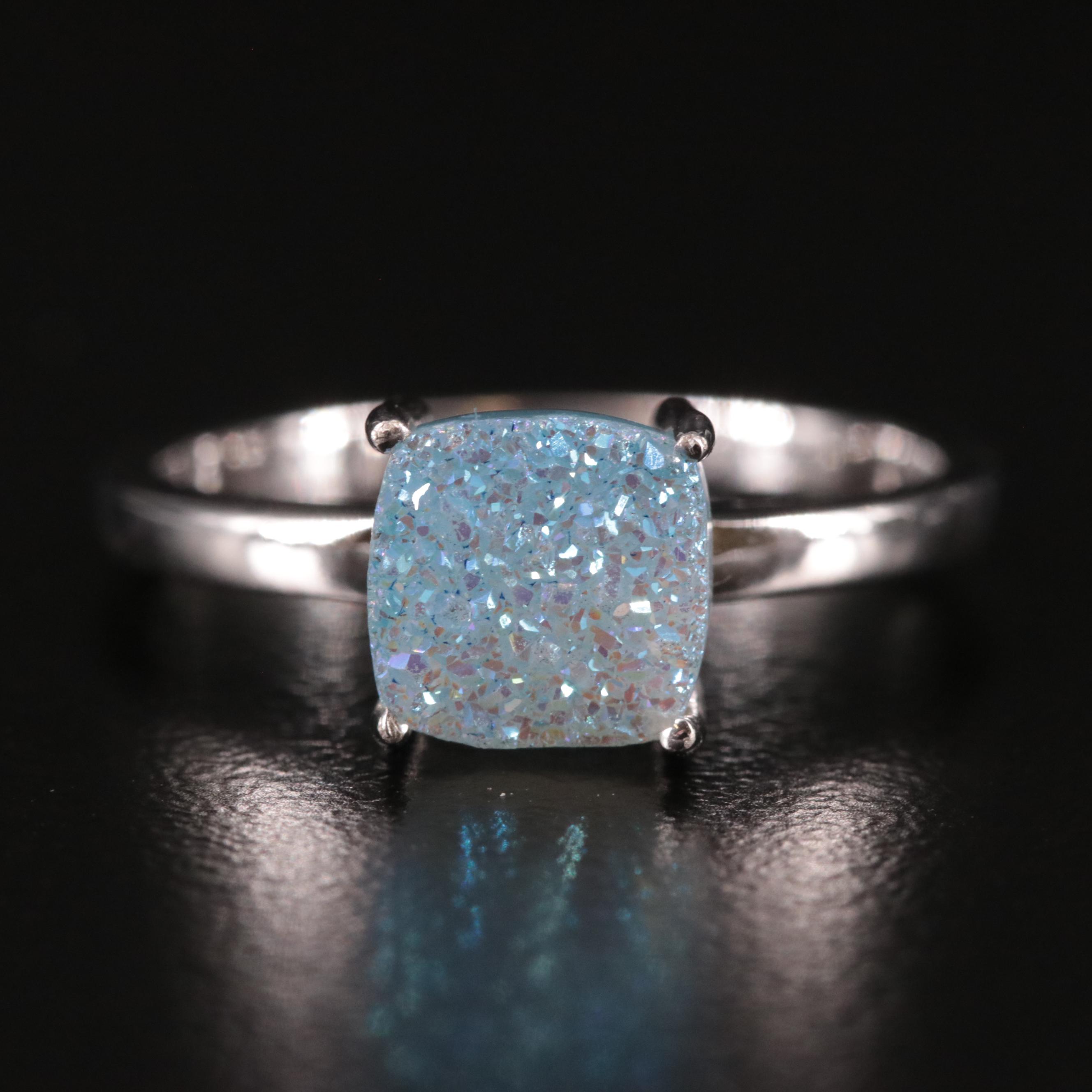 Sterling Druzy Ring